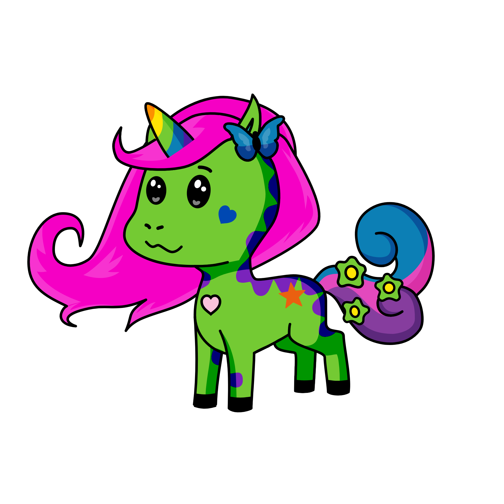 Happiness, the unicorn