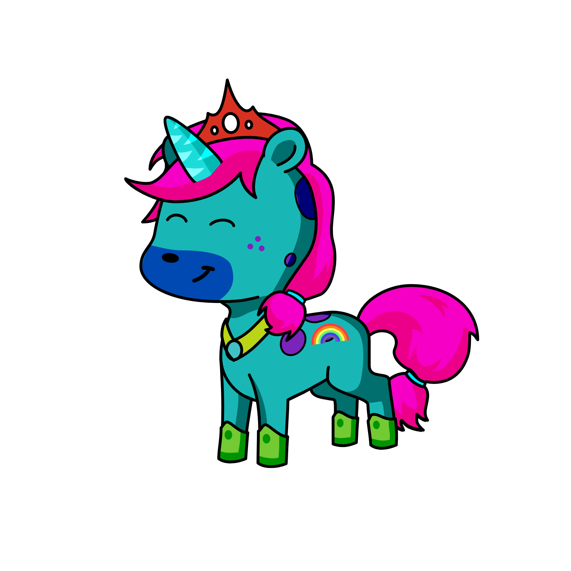 Calm, the unicorn