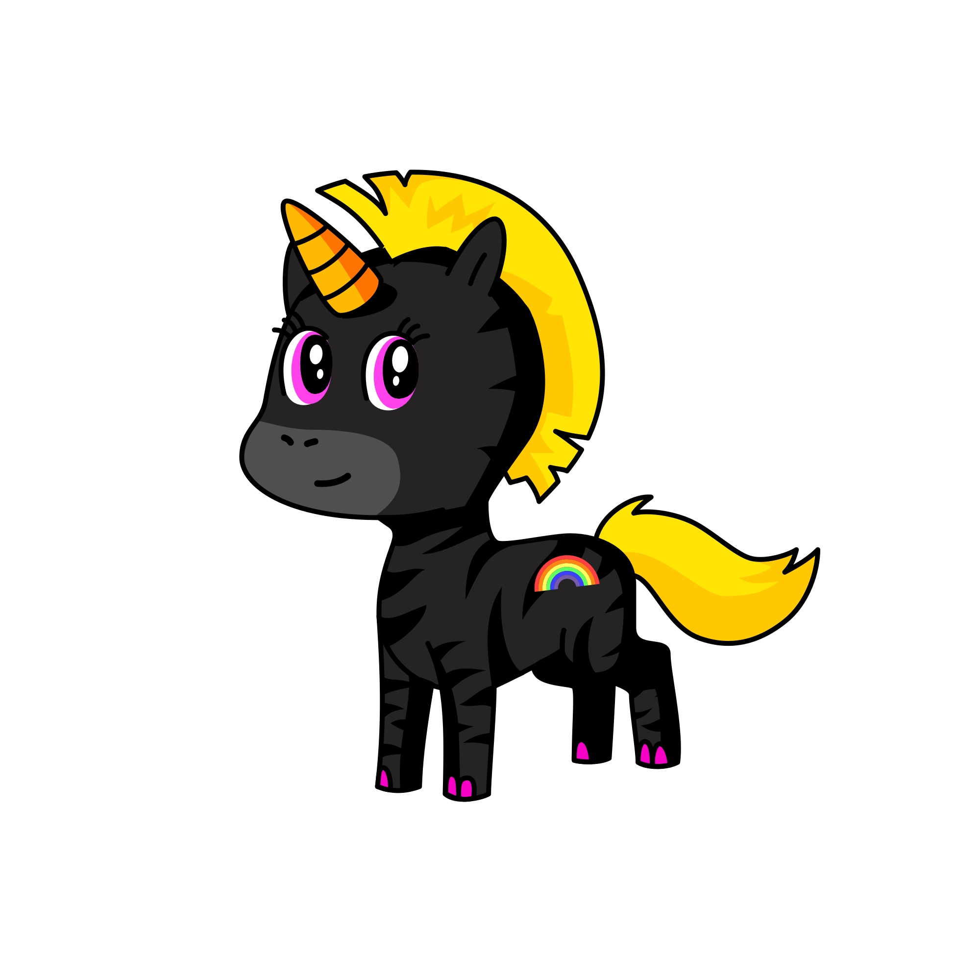 Blarbi, the unicorn