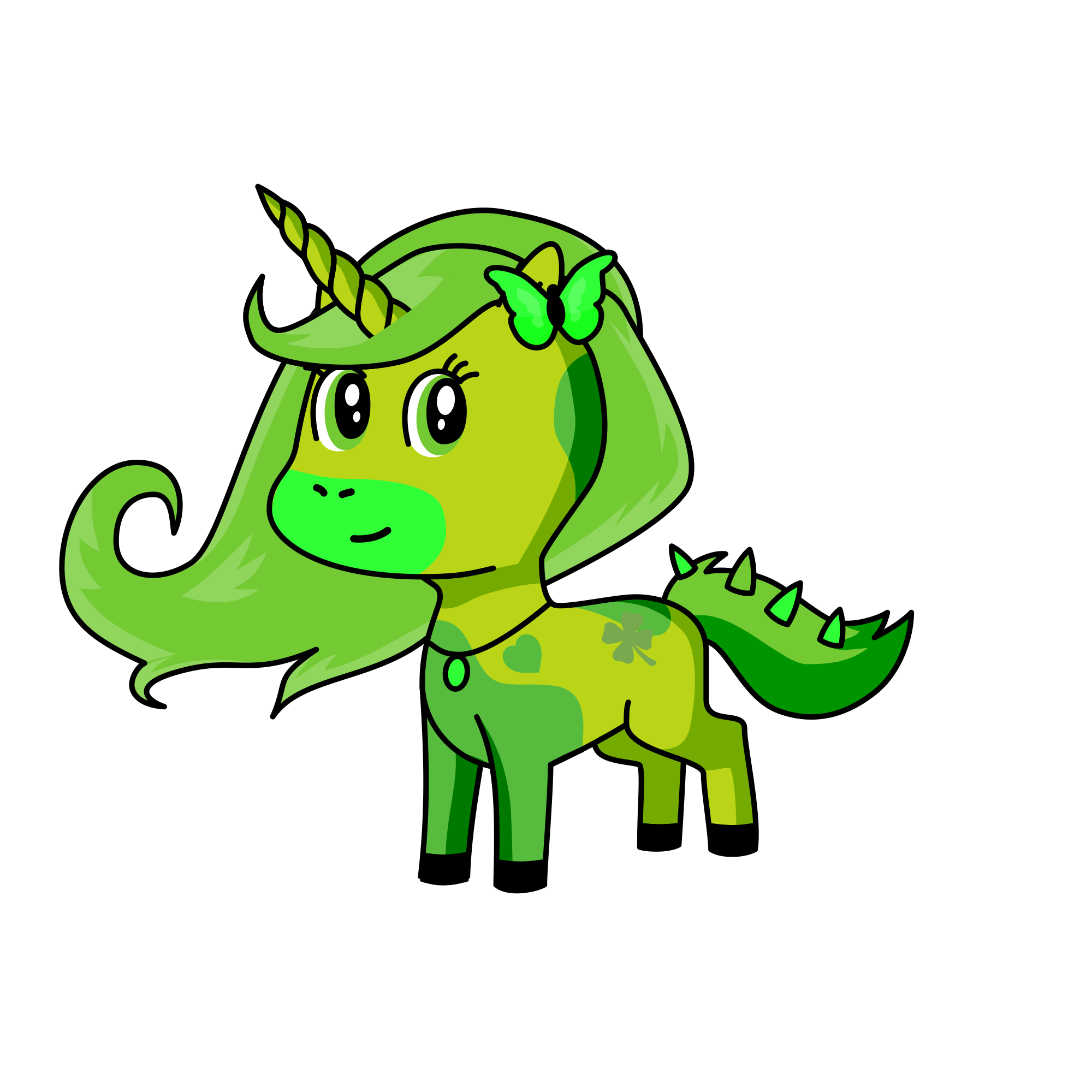 Grass , the unicorn
