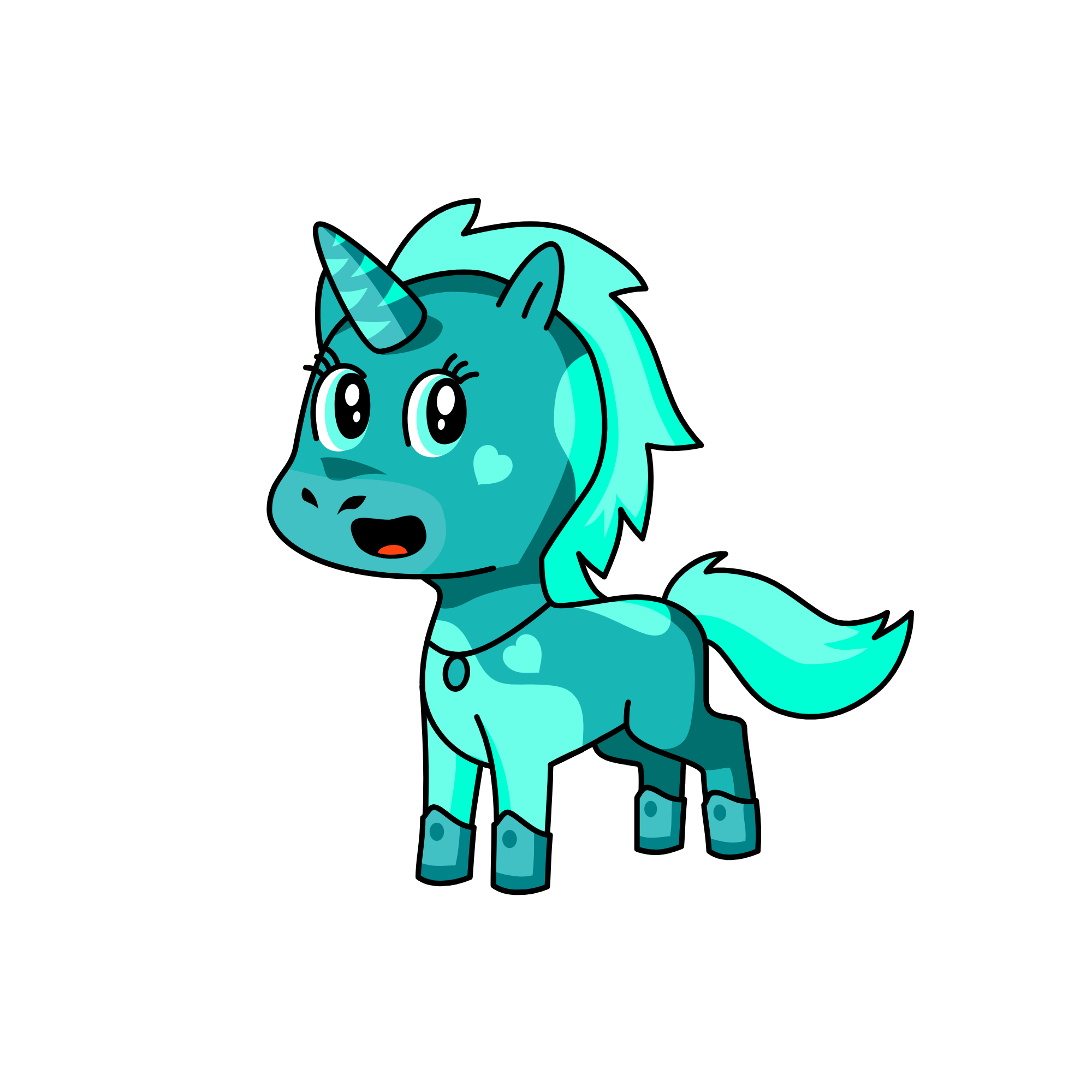 blu, the unicorn
