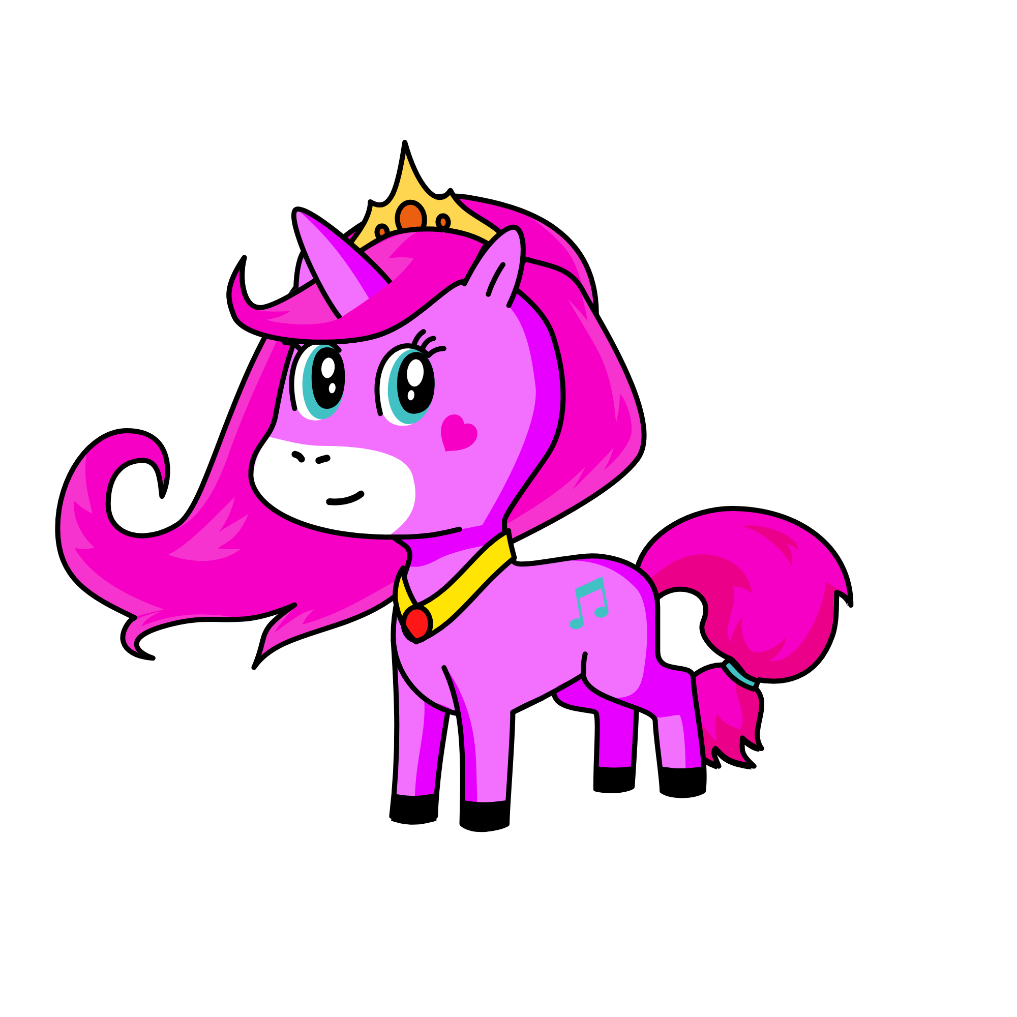 Anapinky, the unicorn