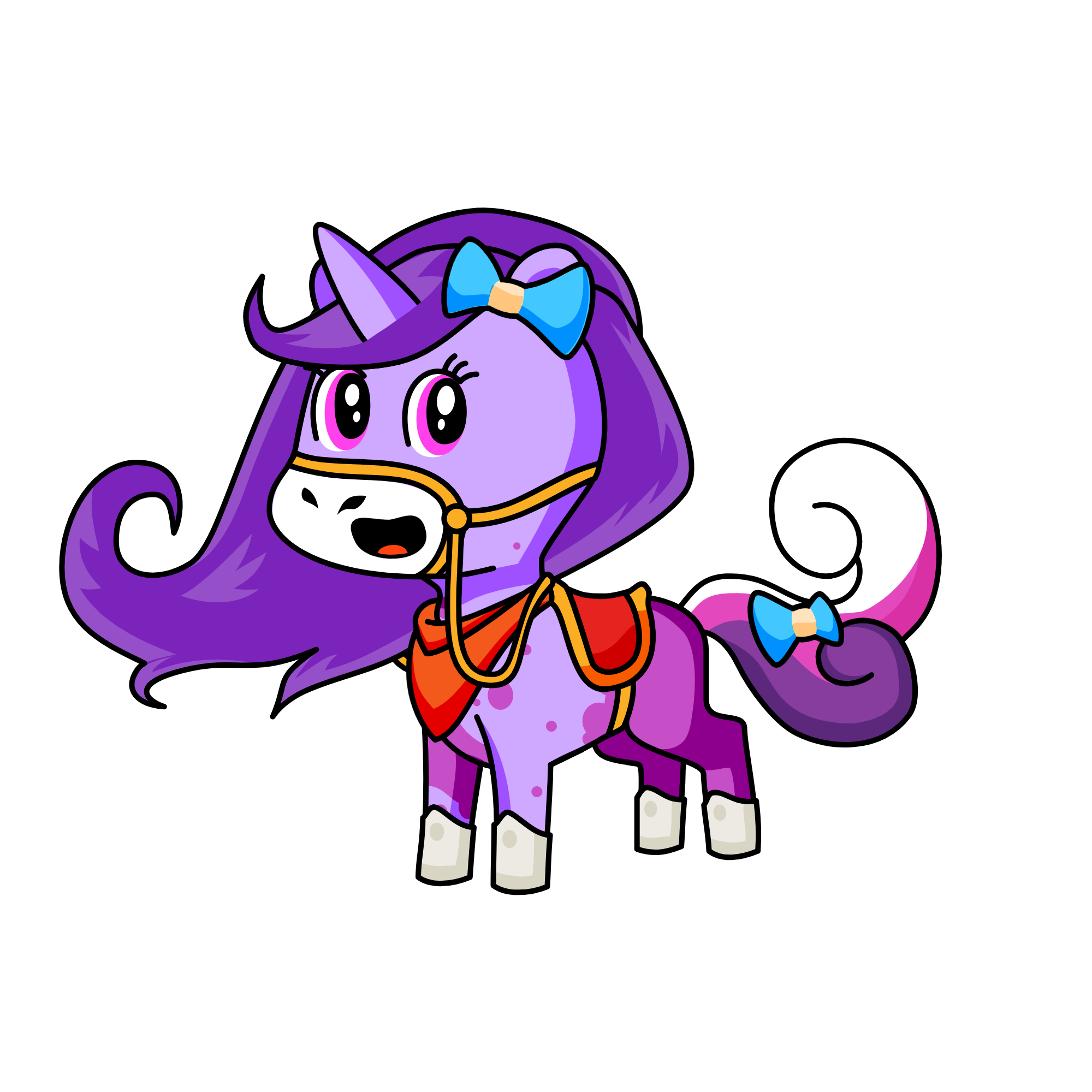 happy , the unicorn