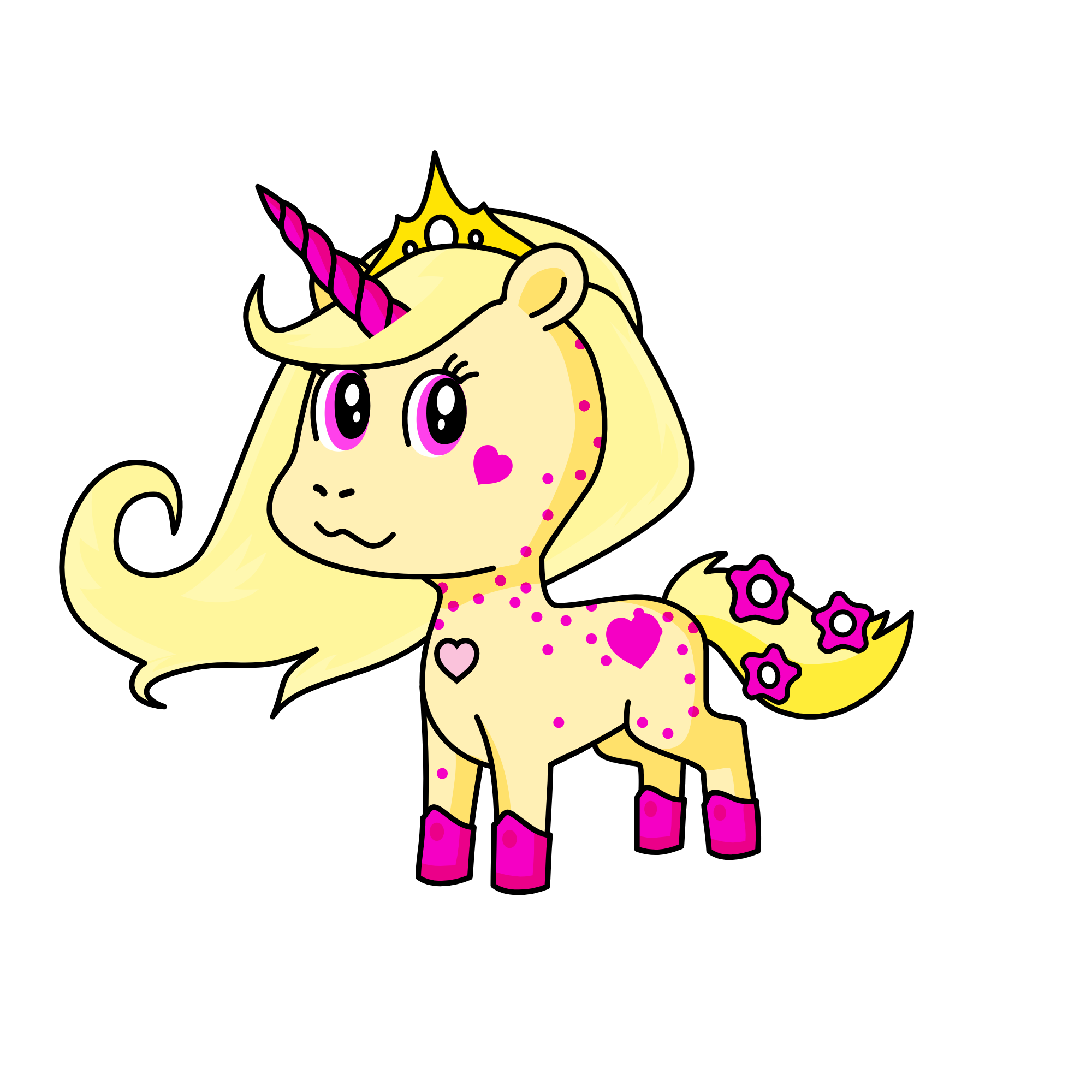 MOnalisa preppy grily pop, the unicorn