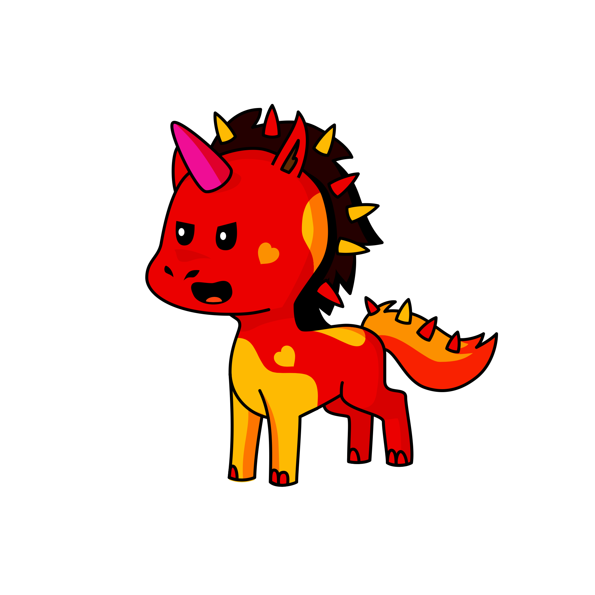 Fire, the unicorn