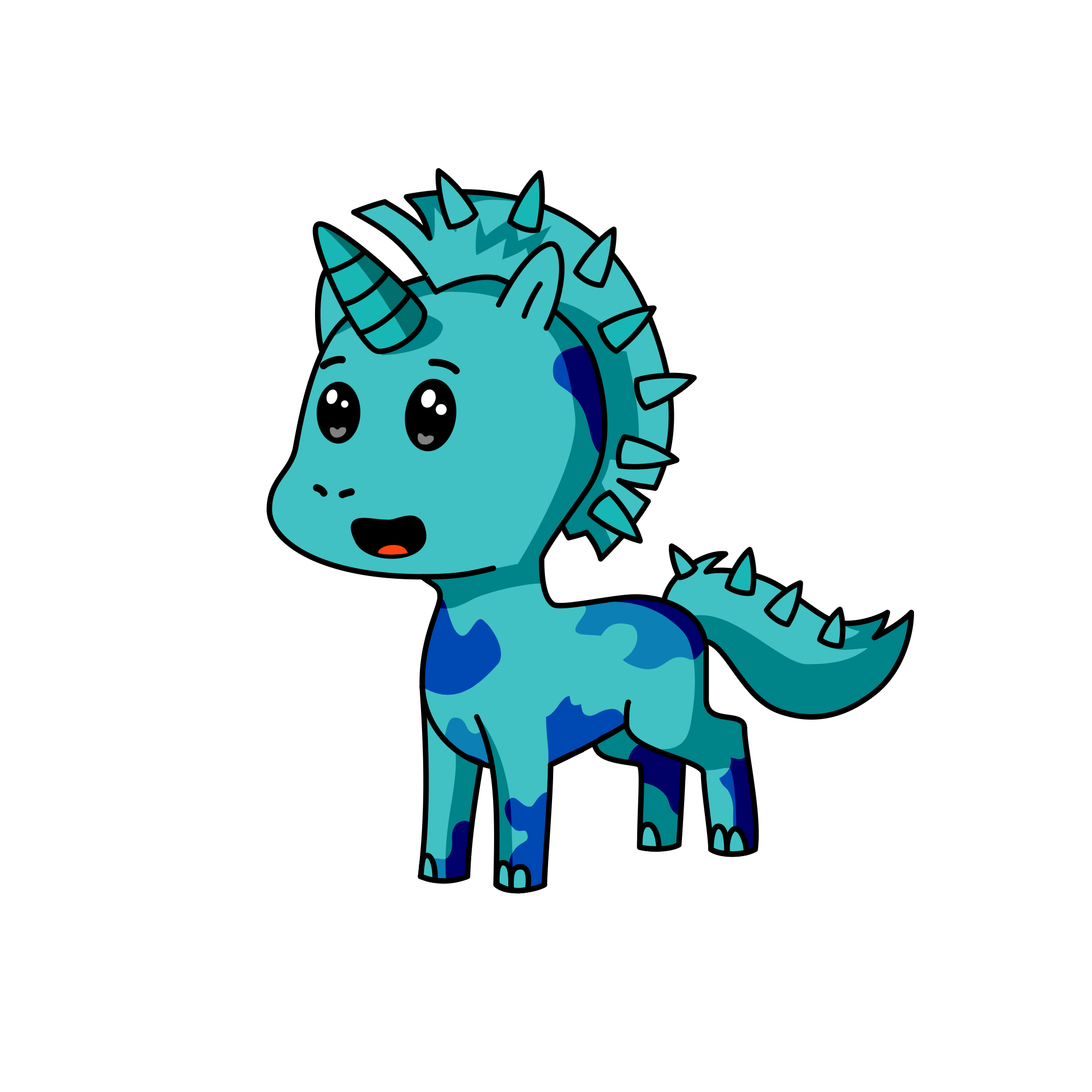 Bluey, the unicorn