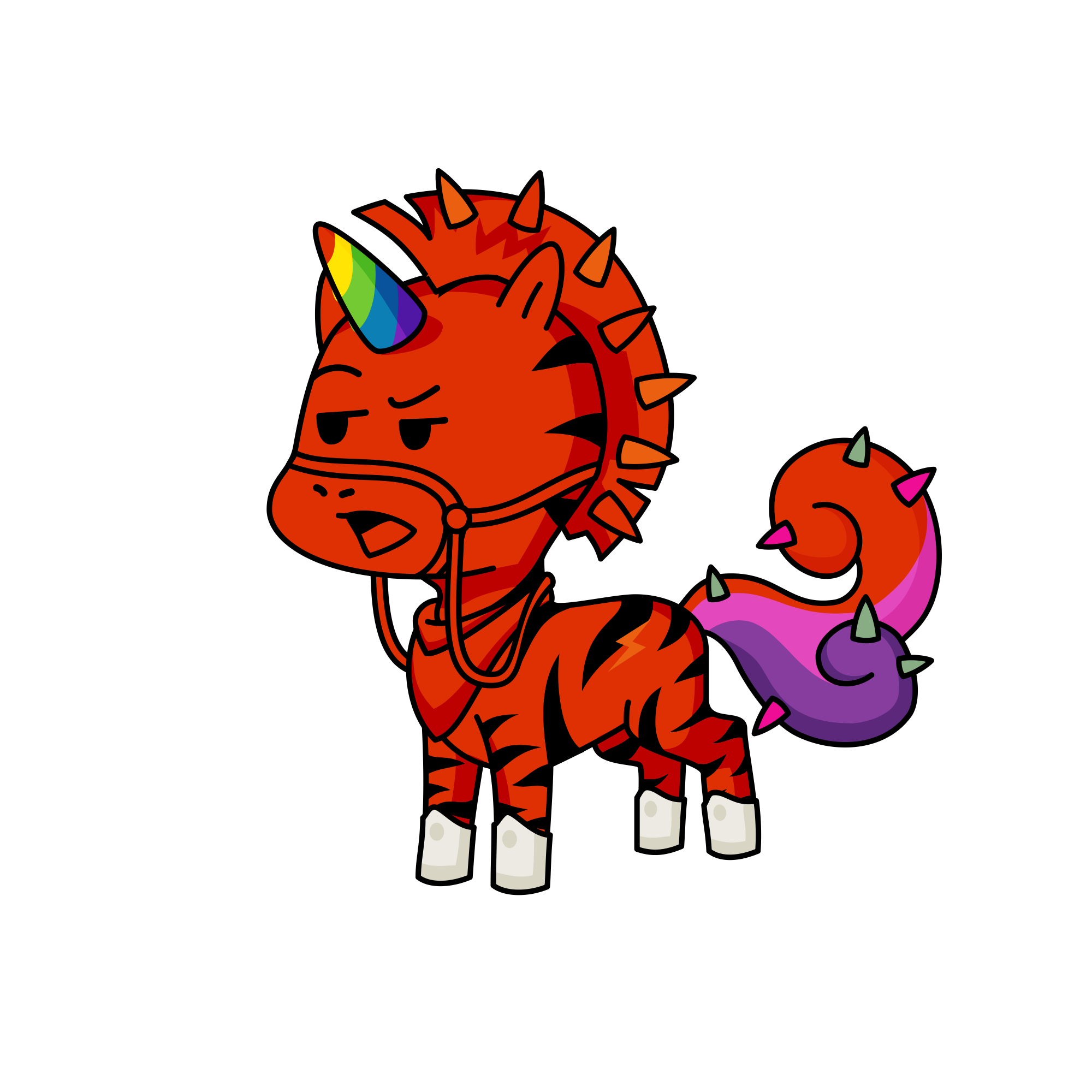 Blaze fire, the unicorn