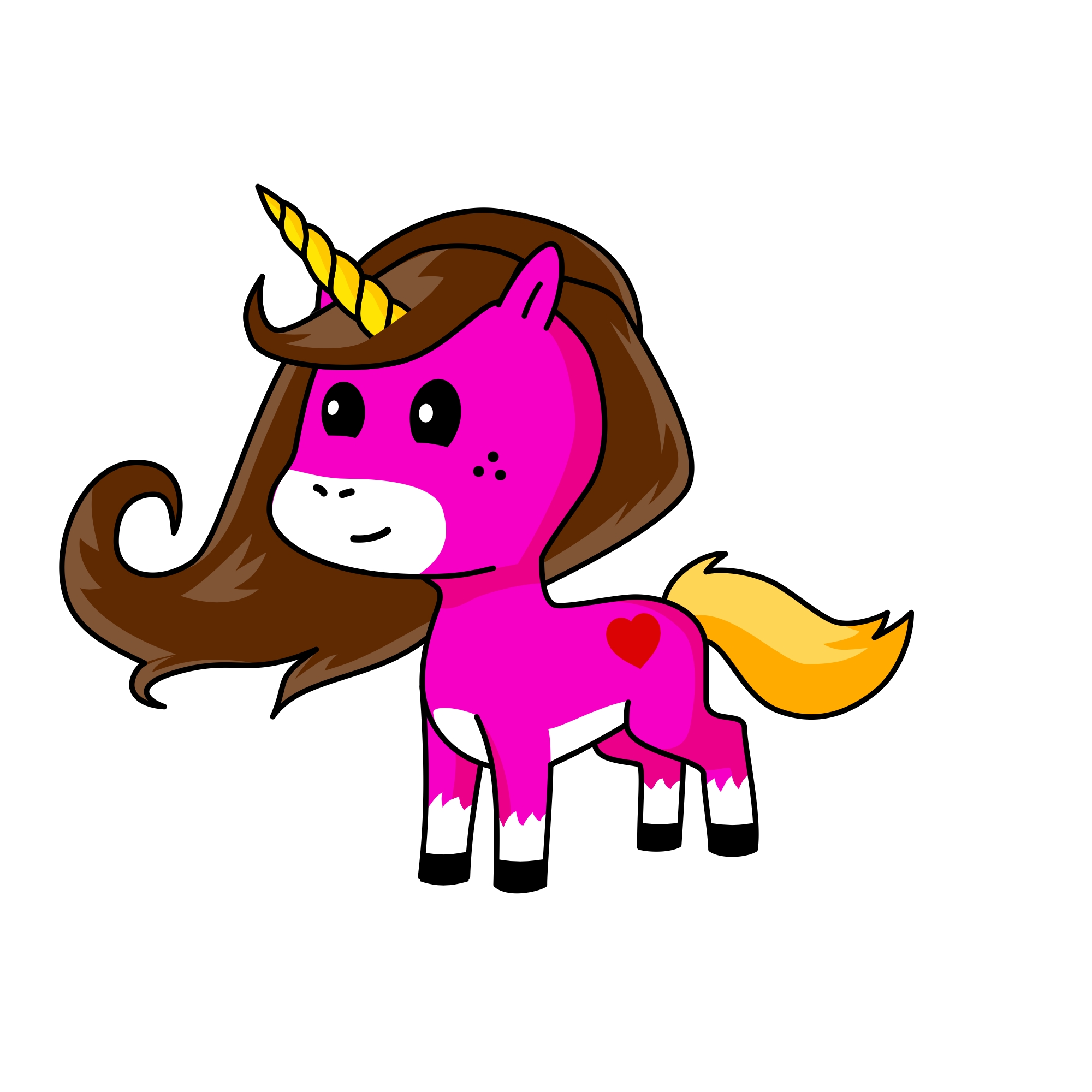 Candy corn, the unicorn