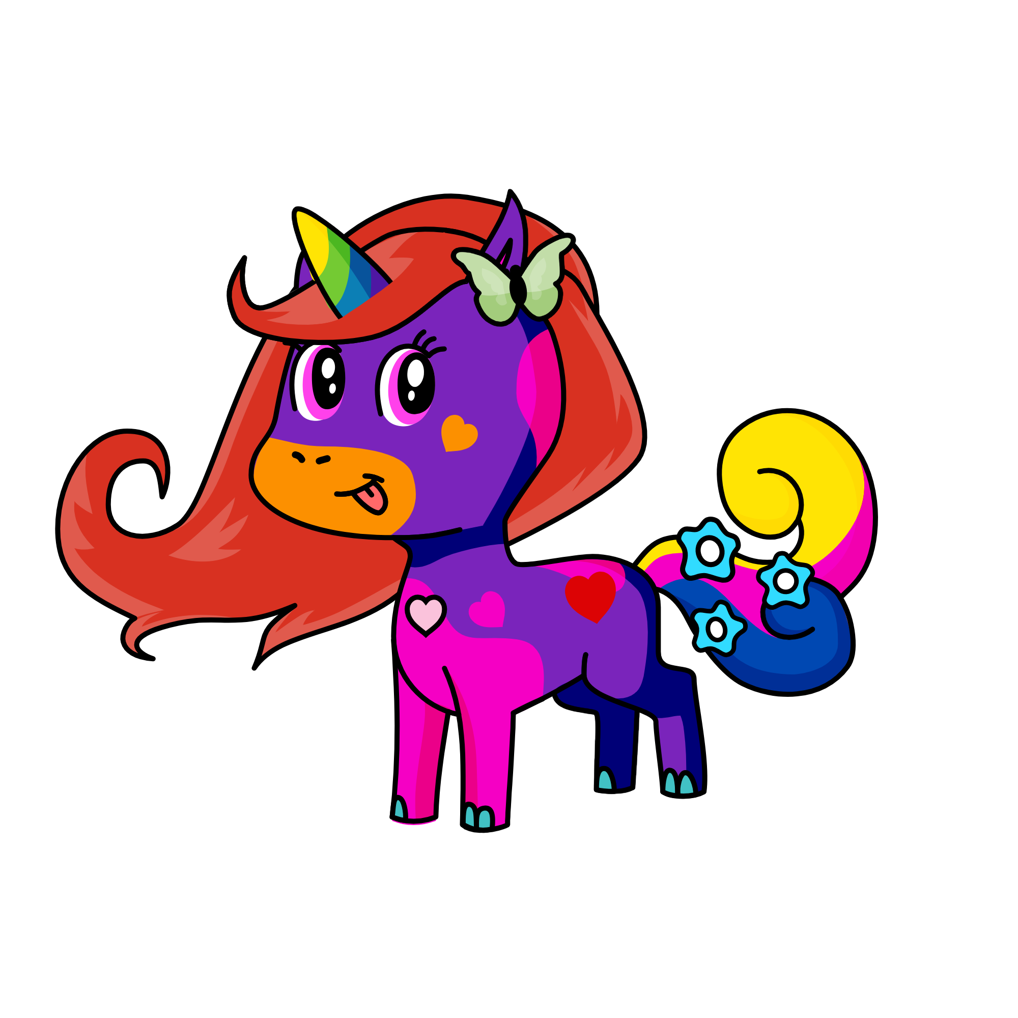 Ruby Angelica, the unicorn