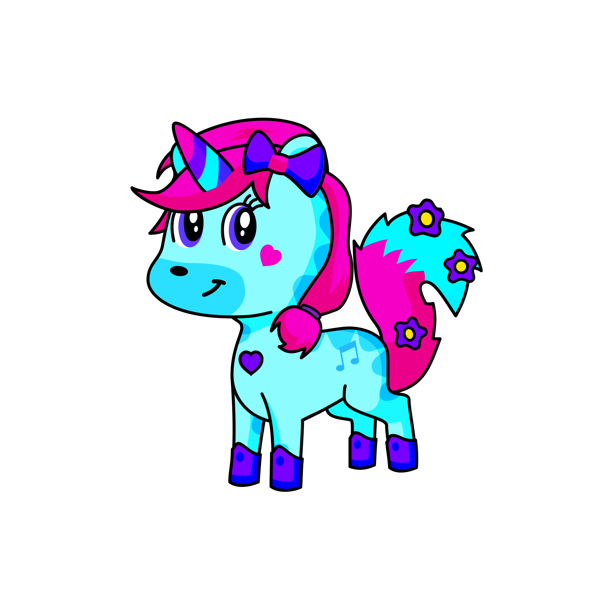 Blissful wonder, the unicorn