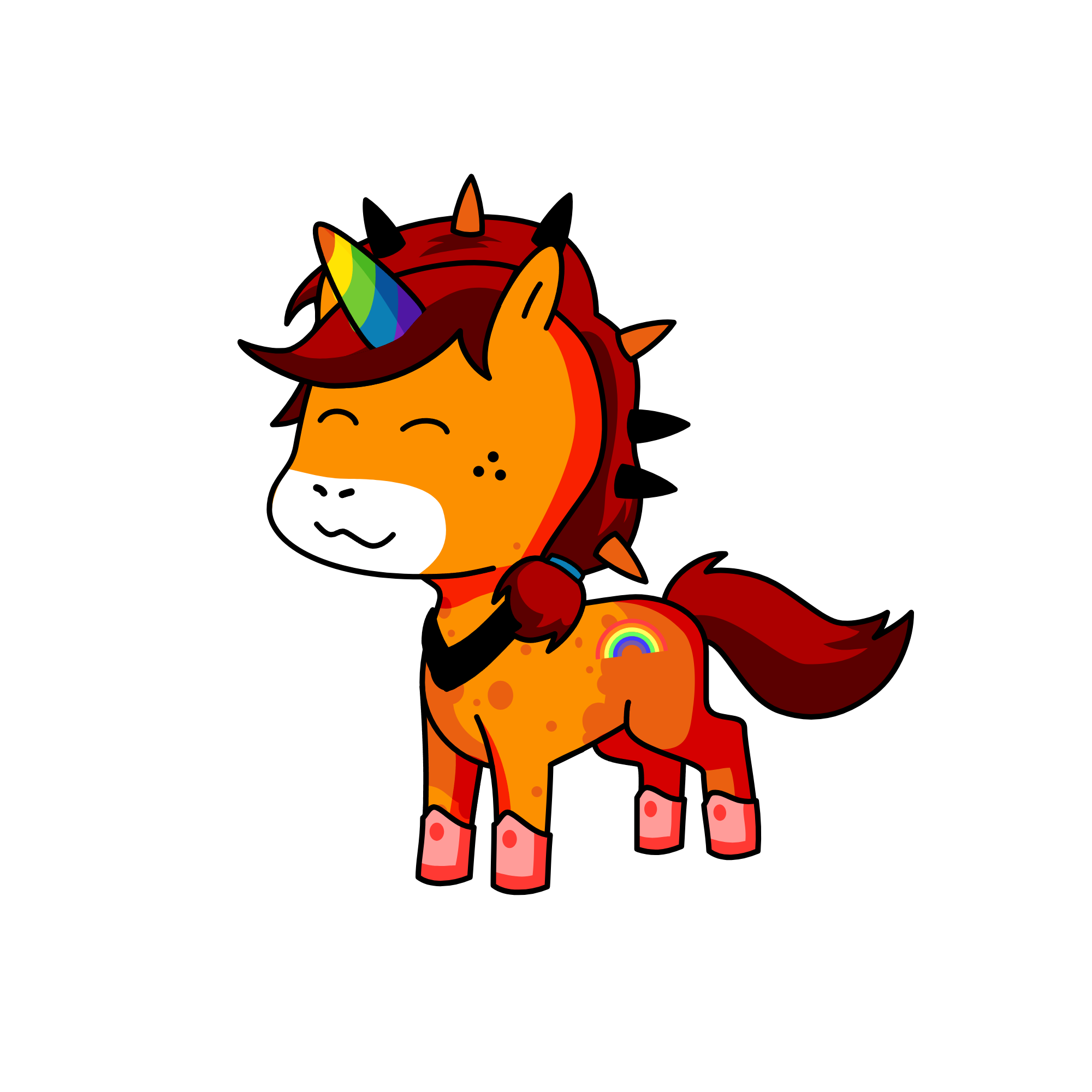 Nada (my lesbian gf>.<), the unicorn