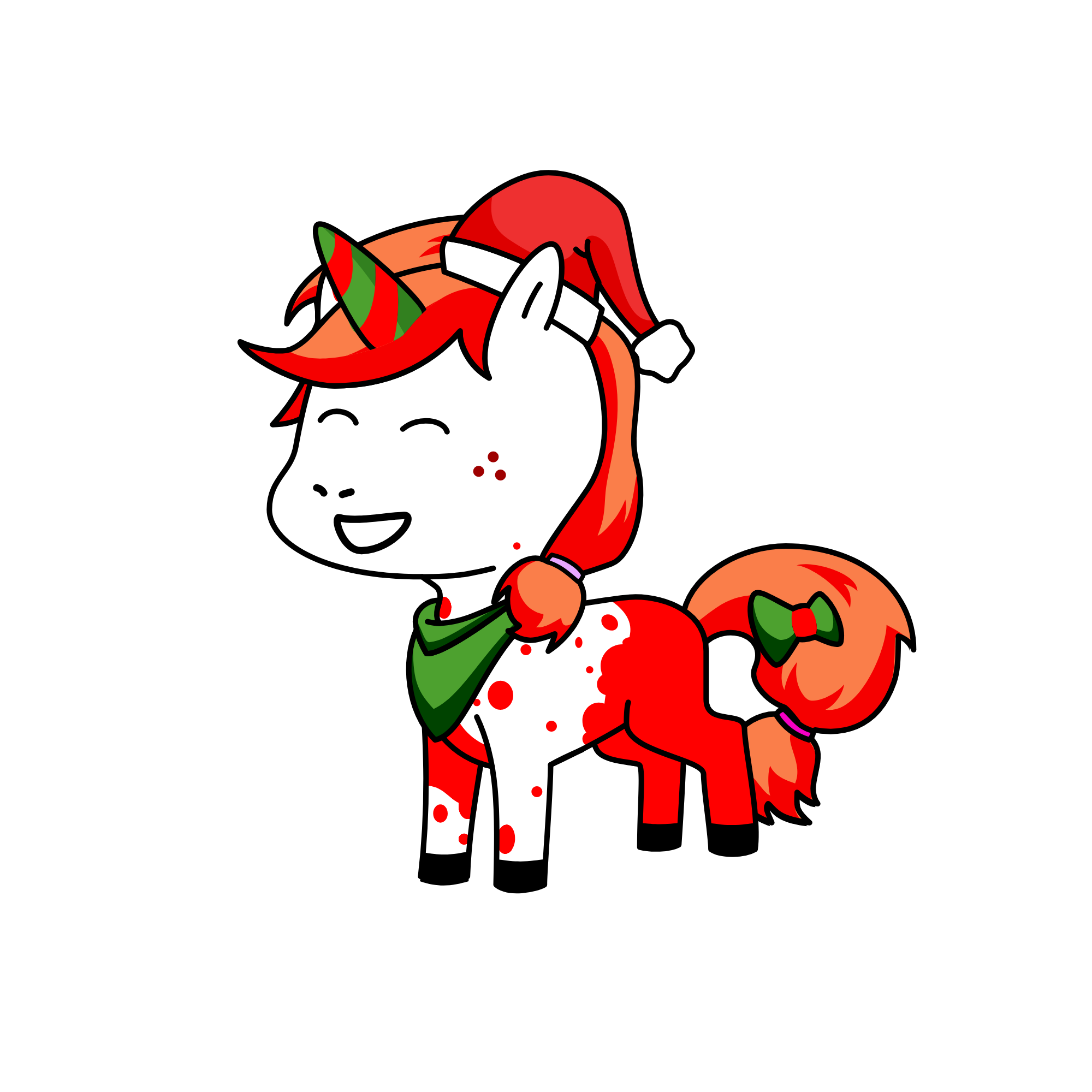 Santa's Helper, the unicorn