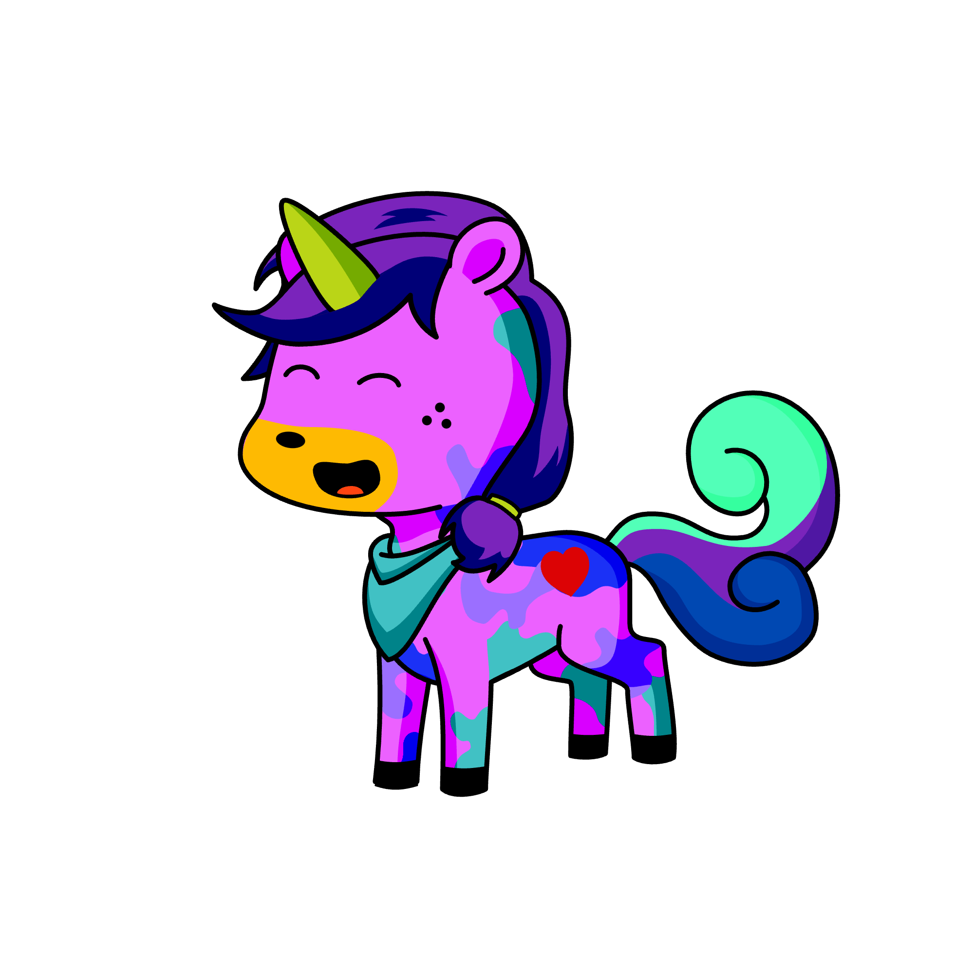 Emilia rose, the unicorn