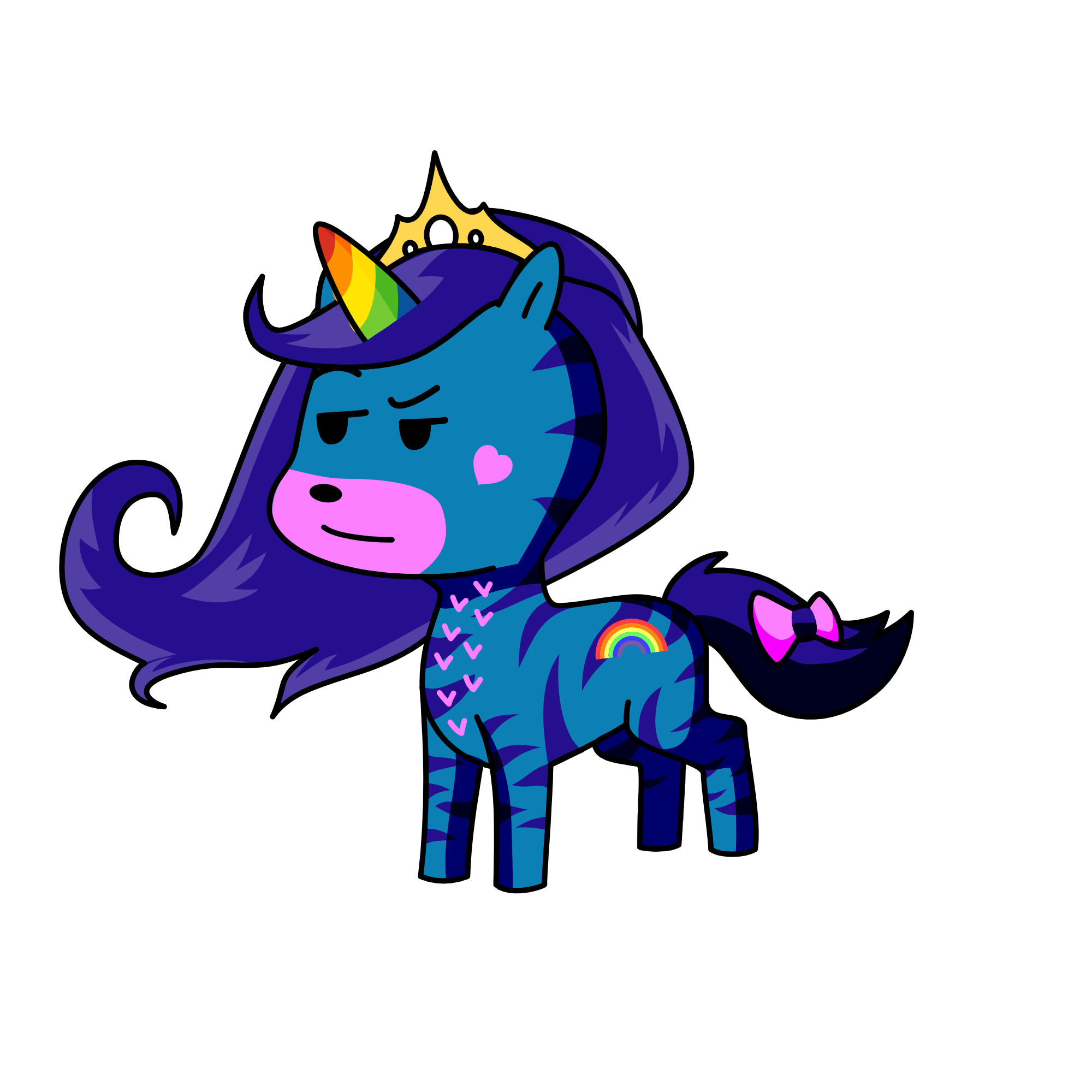 rainbow glitter sparkle, the unicorn