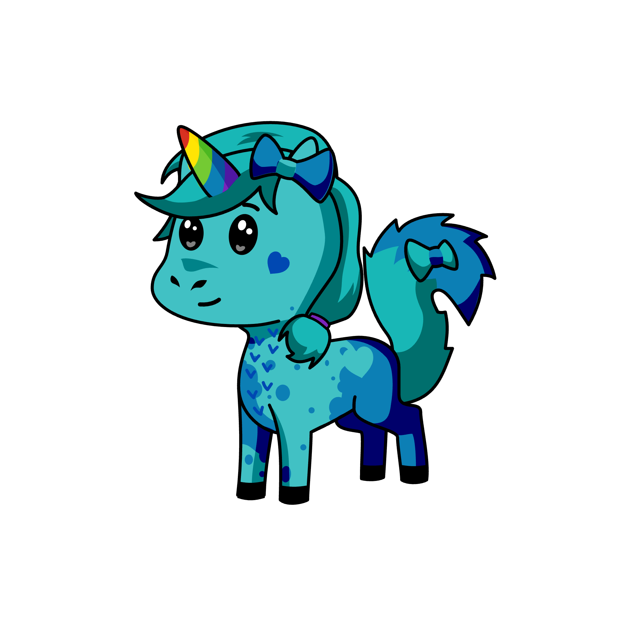 Tealy, the unicorn