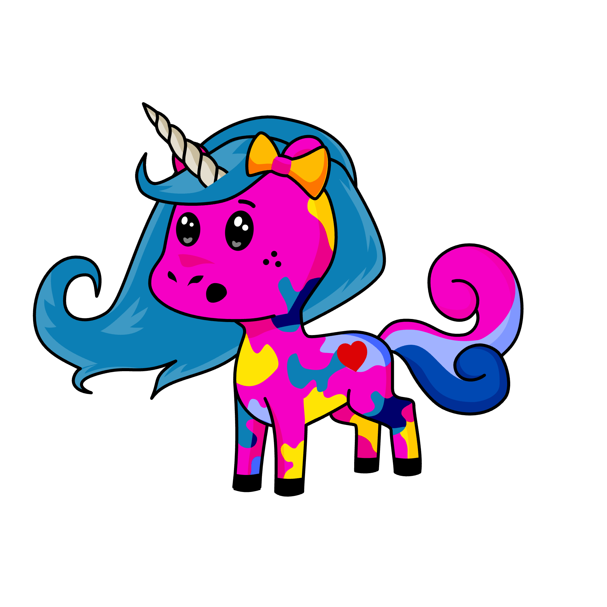 Rainbow , the unicorn