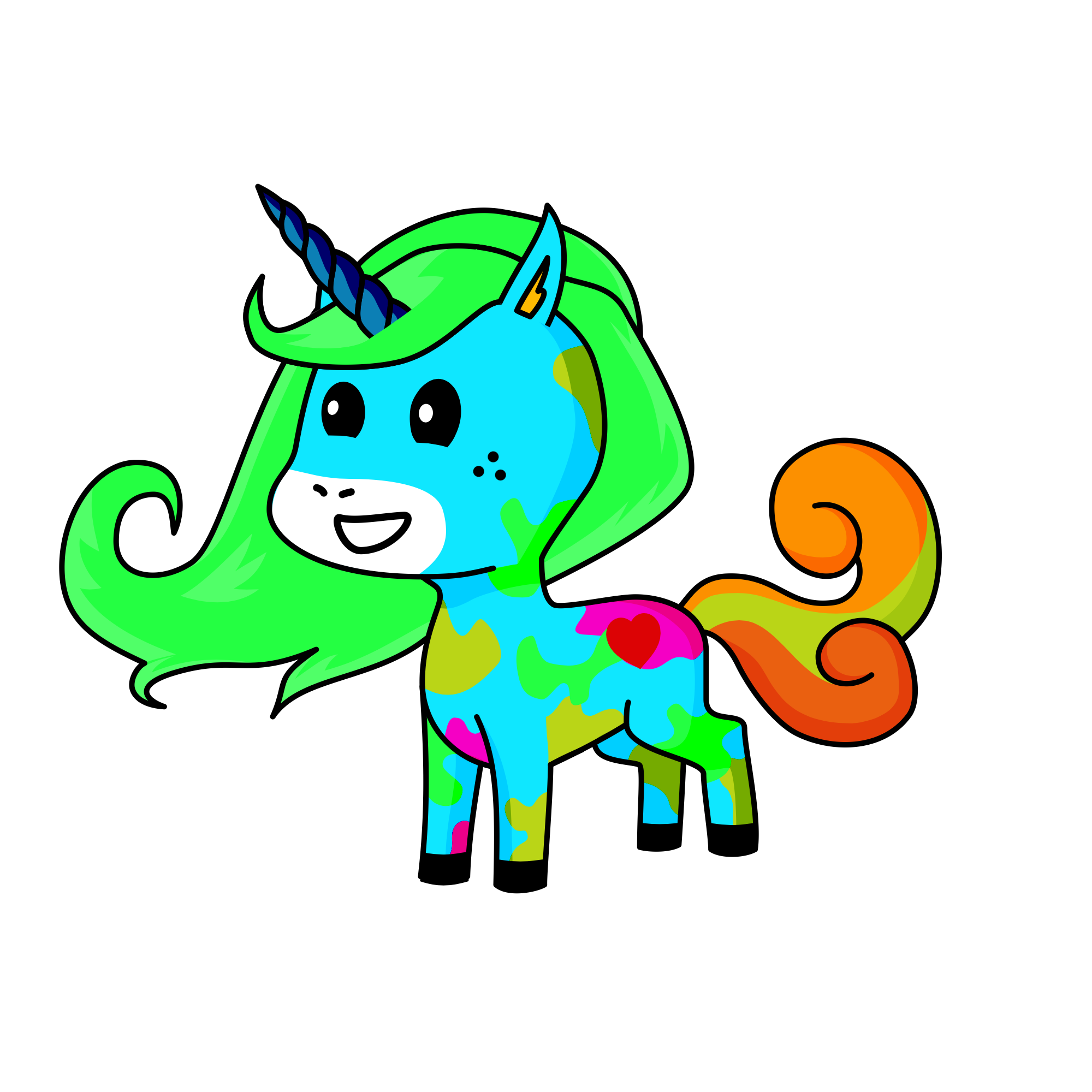 Neon, the unicorn