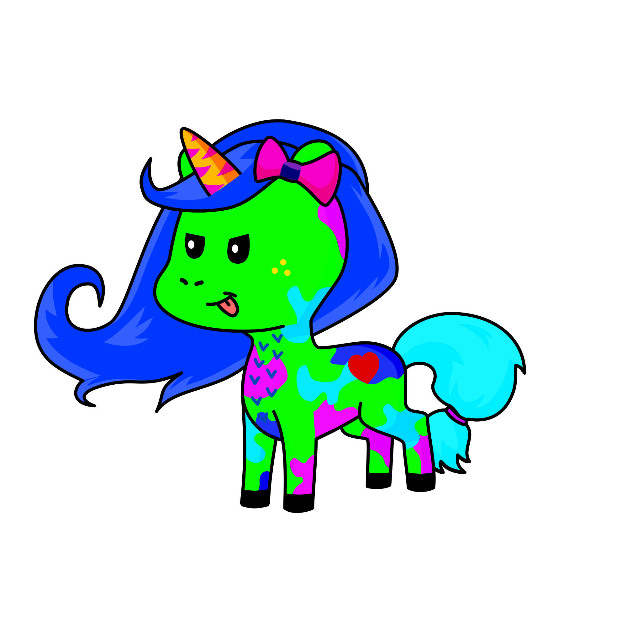 Neon, the unicorn
