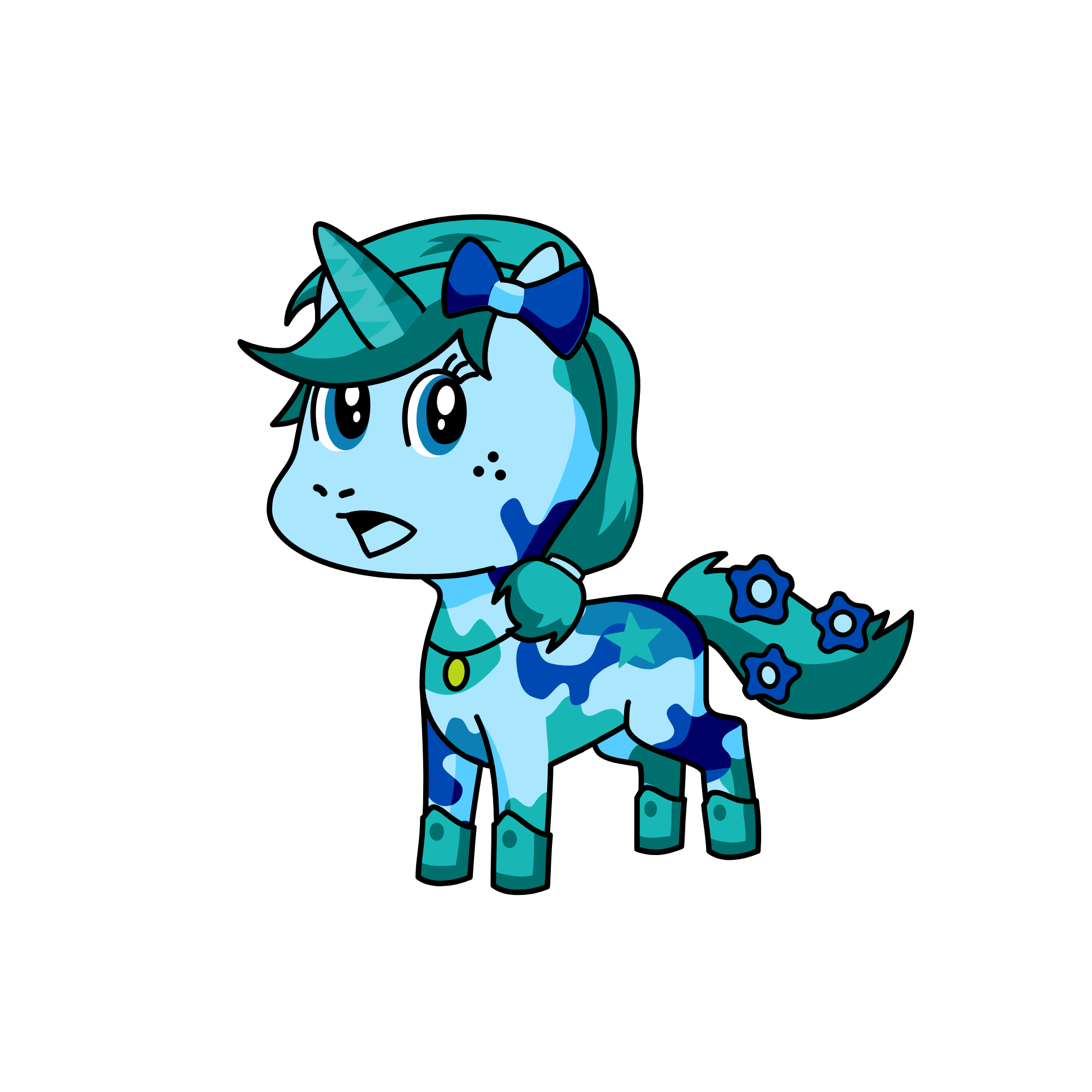 glaceon (its a pok'emon), the unicorn