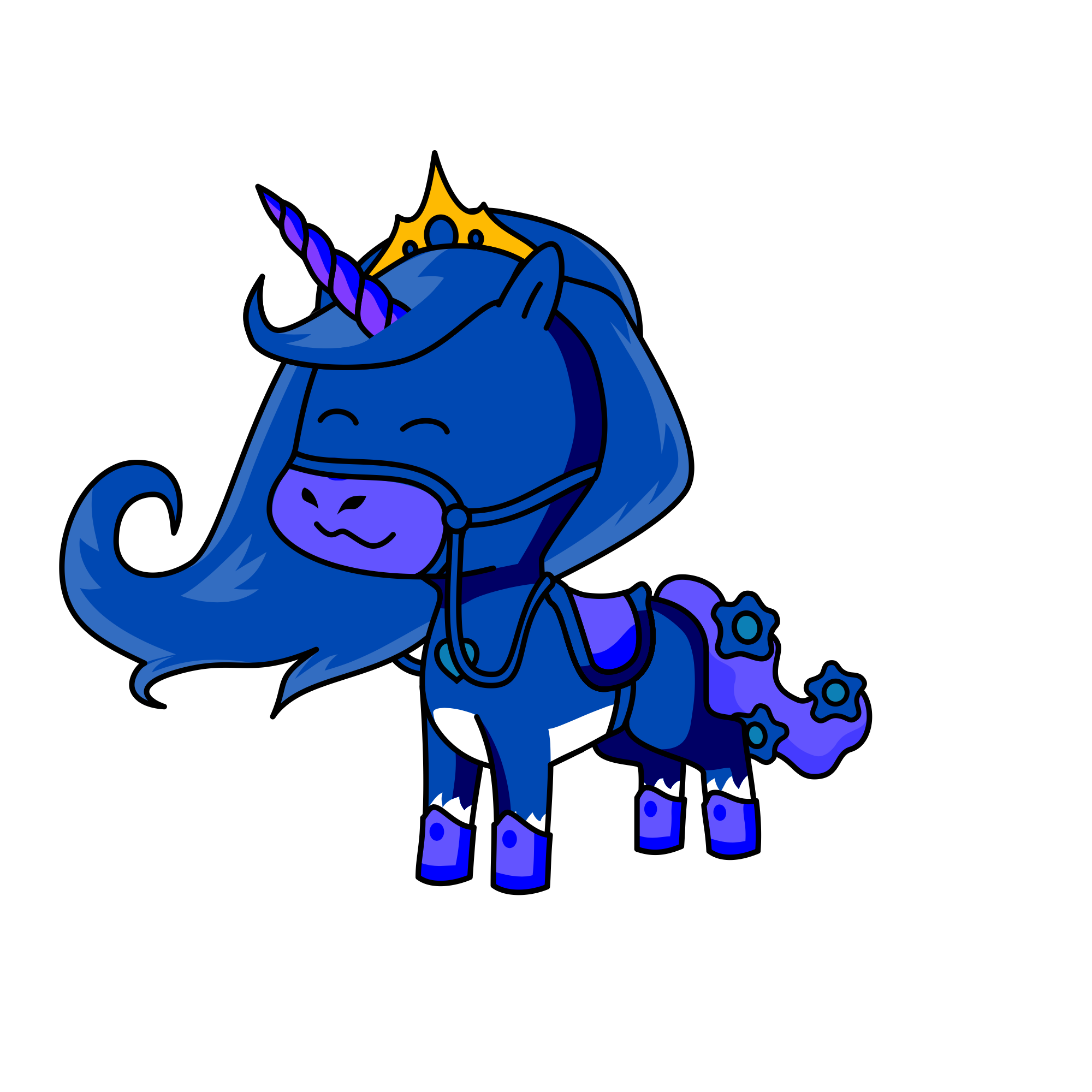 Princess luna, the unicorn