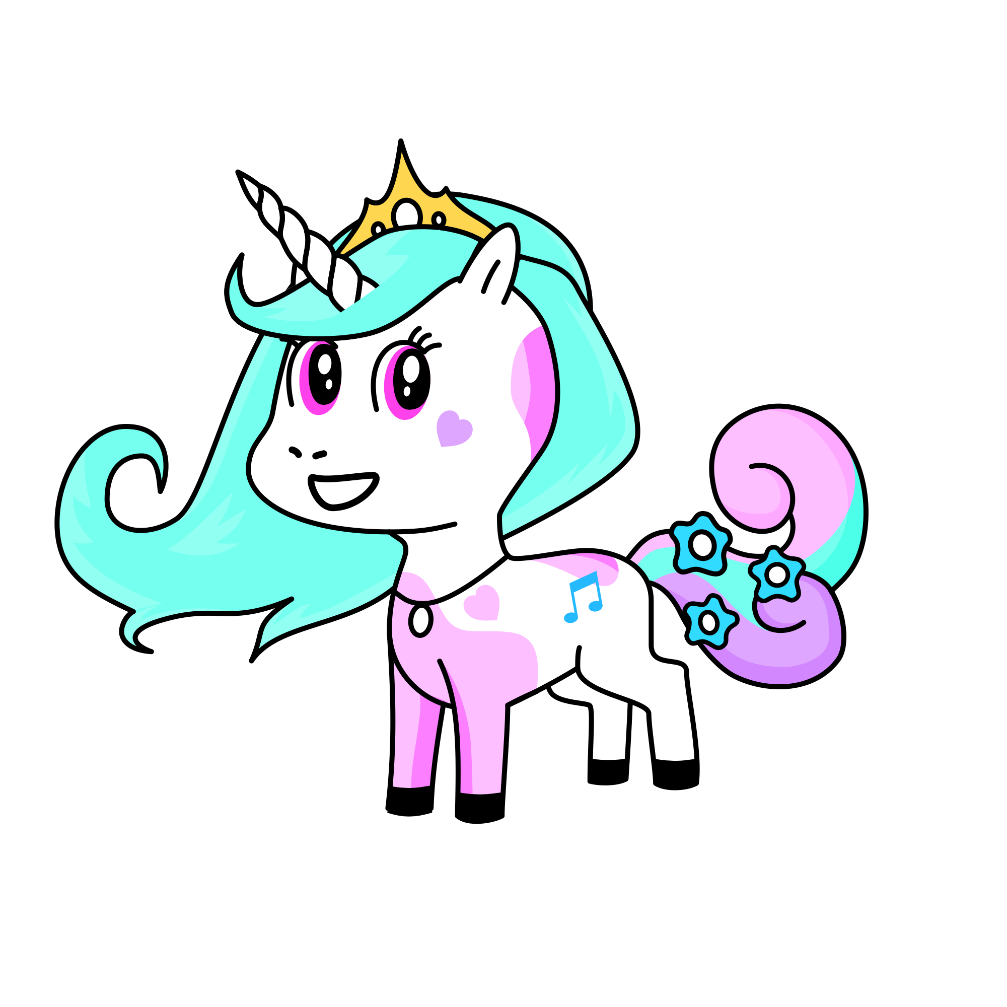 Preppy Pastel, the unicorn