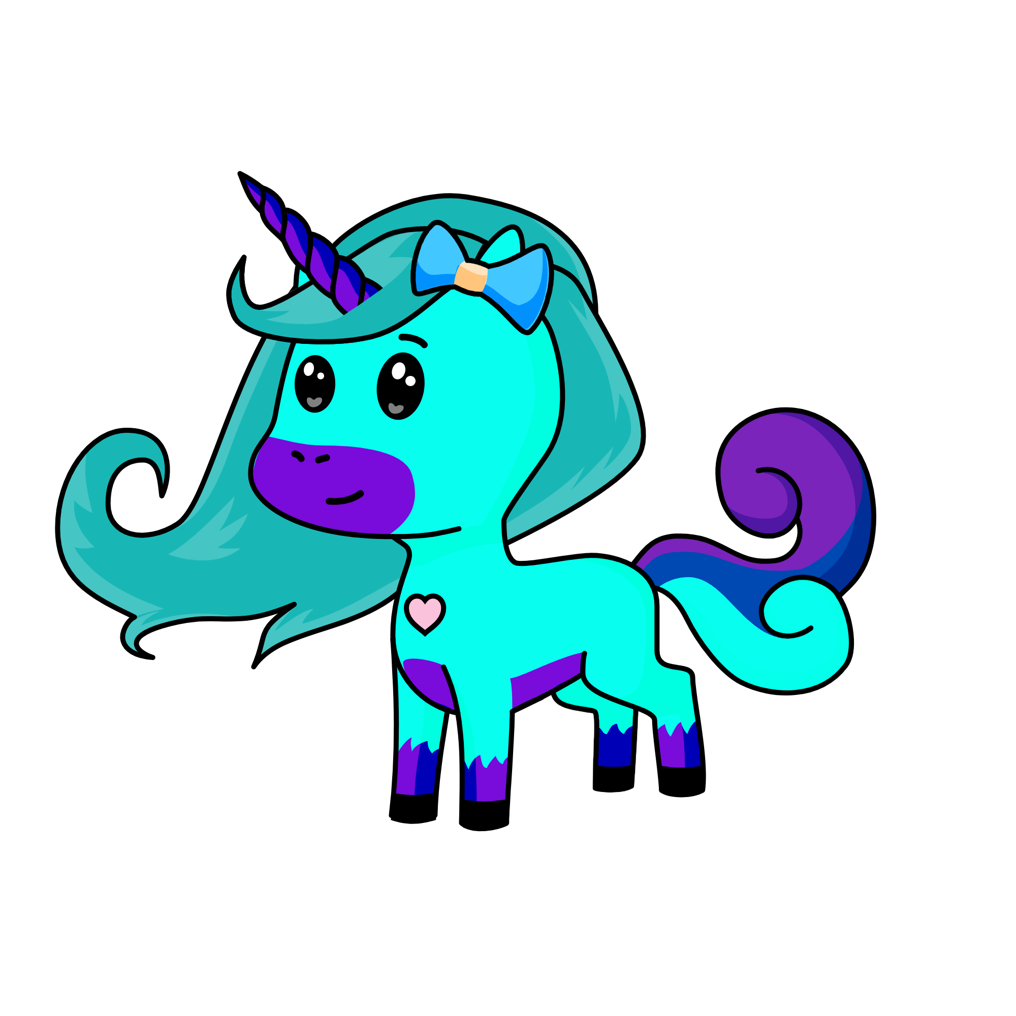 Aqua, the unicorn