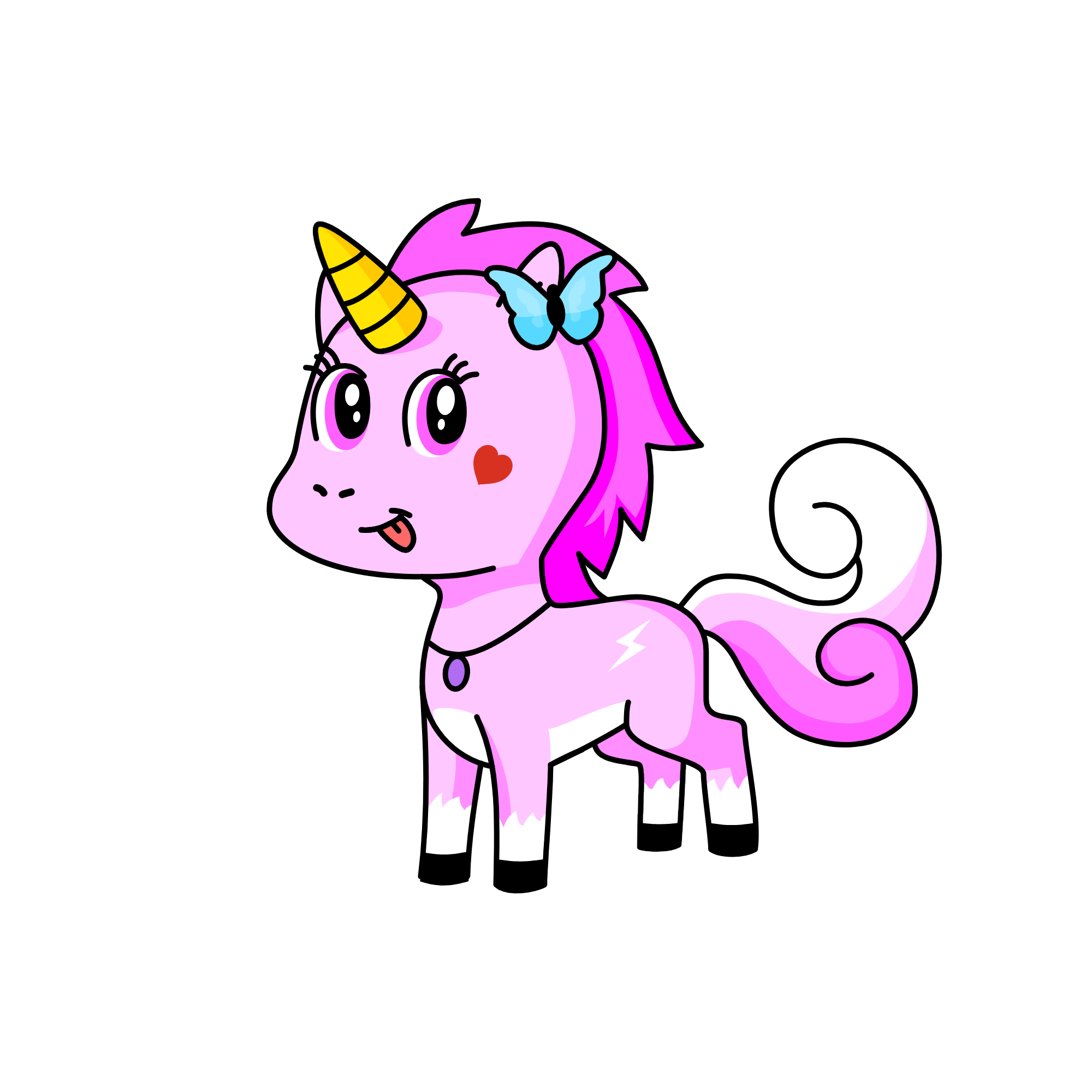 Blush, the unicorn
