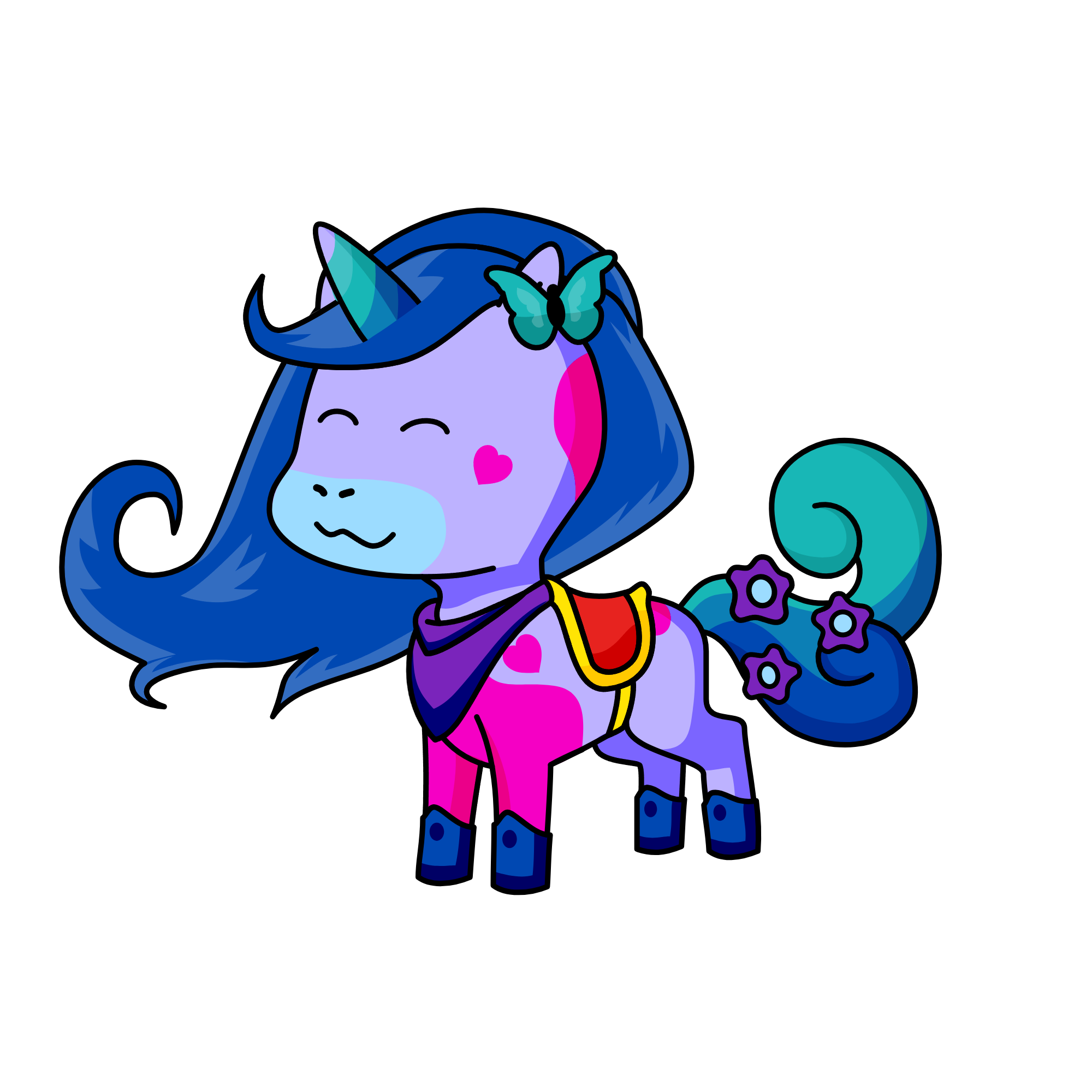 Cloélina, the unicorn