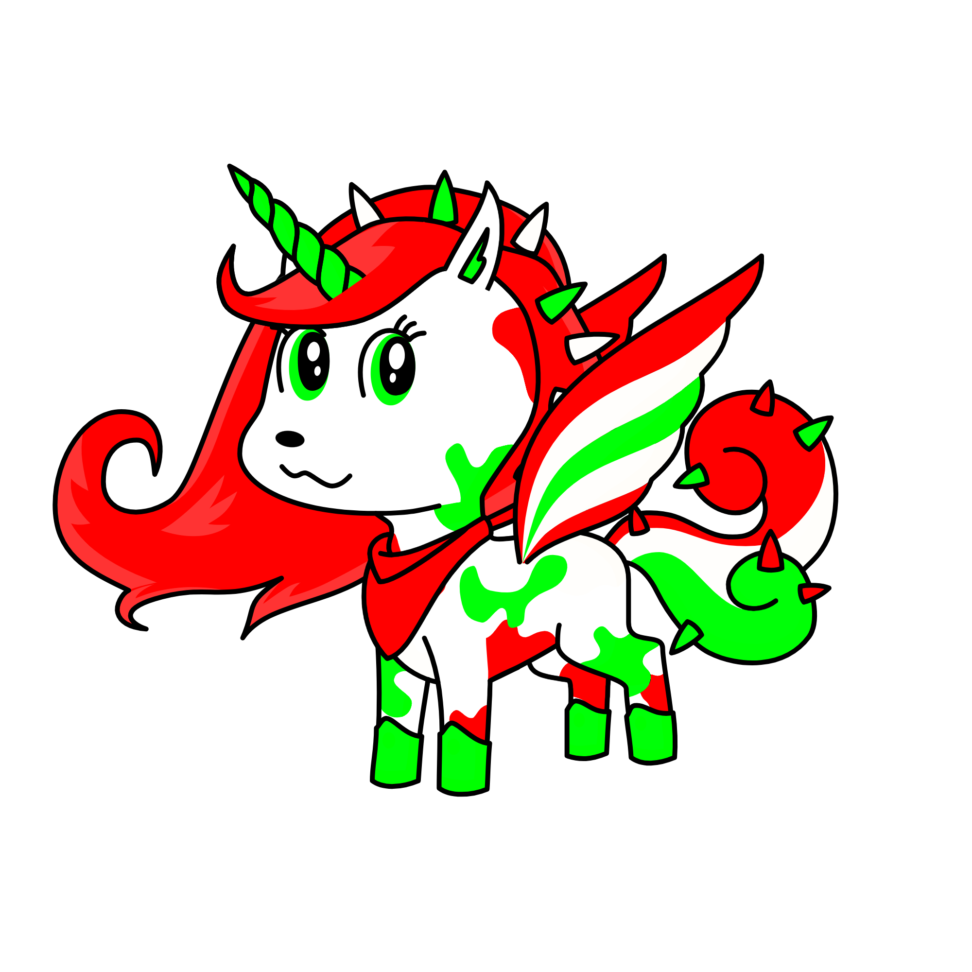 MERRY FUCKIN CHRISTMAS , the unicorn