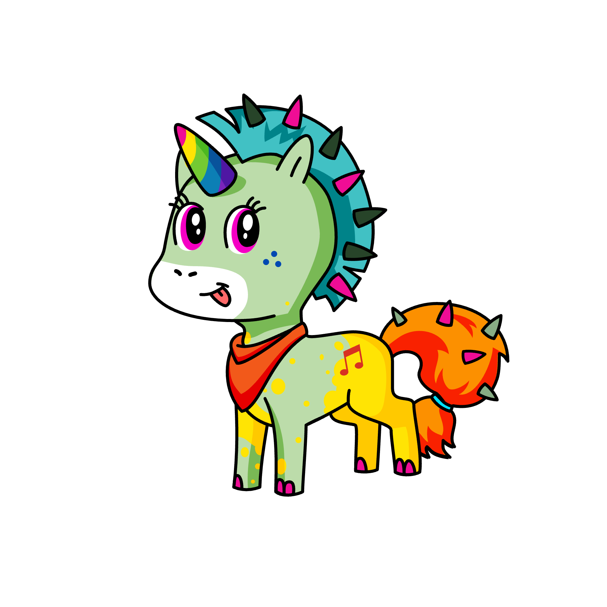 Dash, the unicorn
