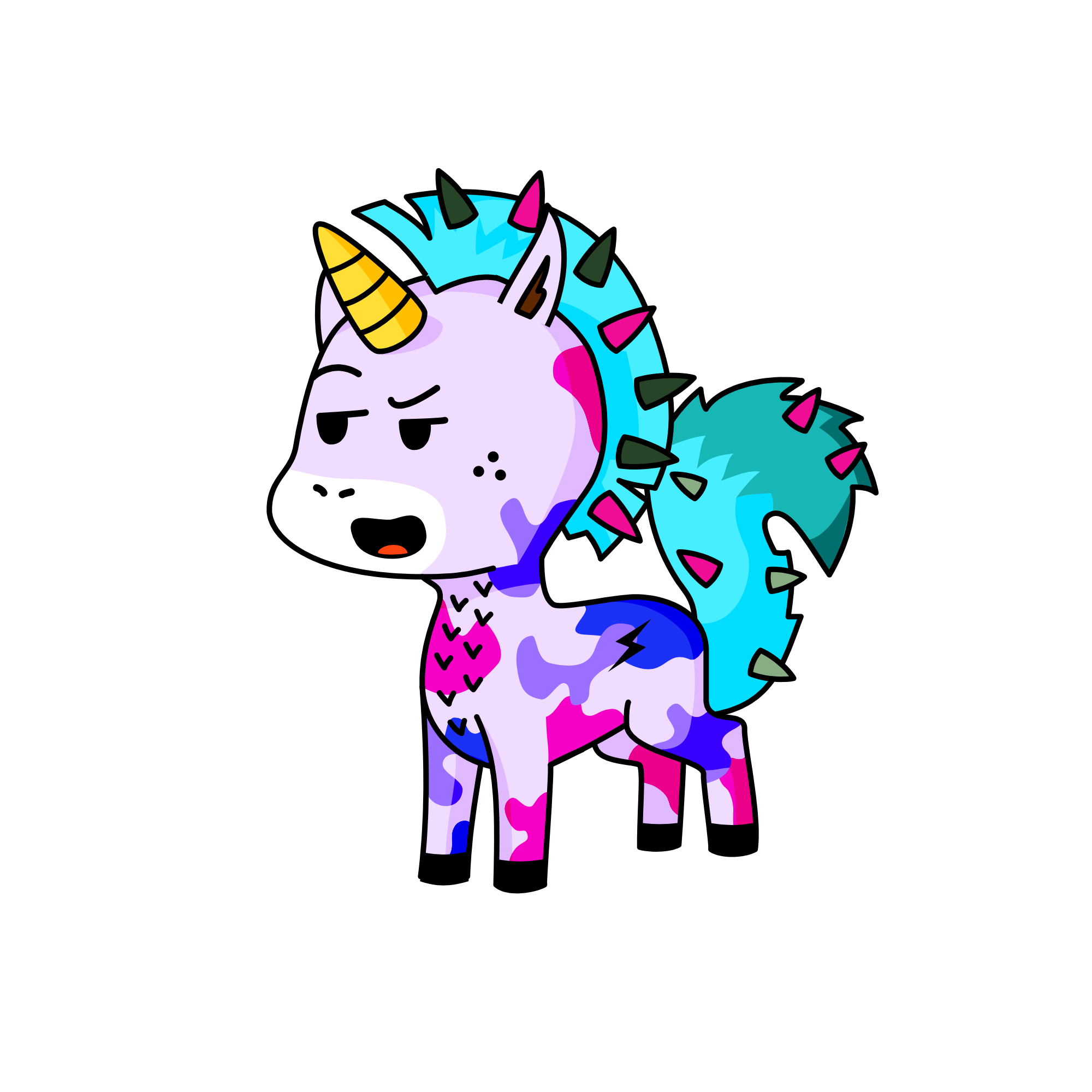 fiesty, the unicorn