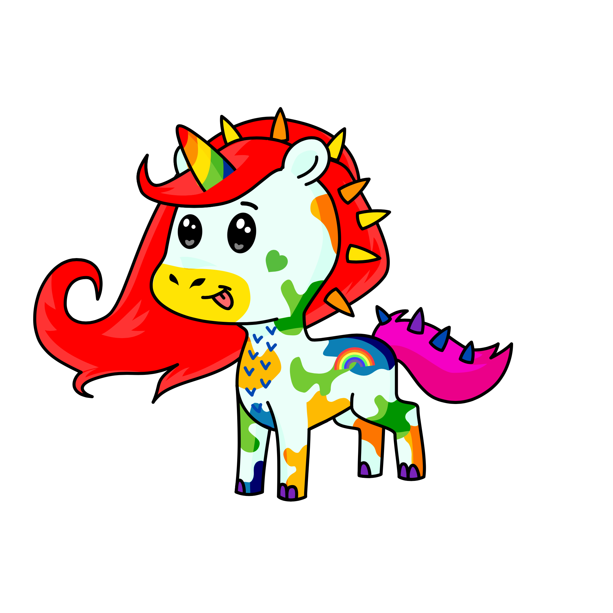 rainbow, the unicorn