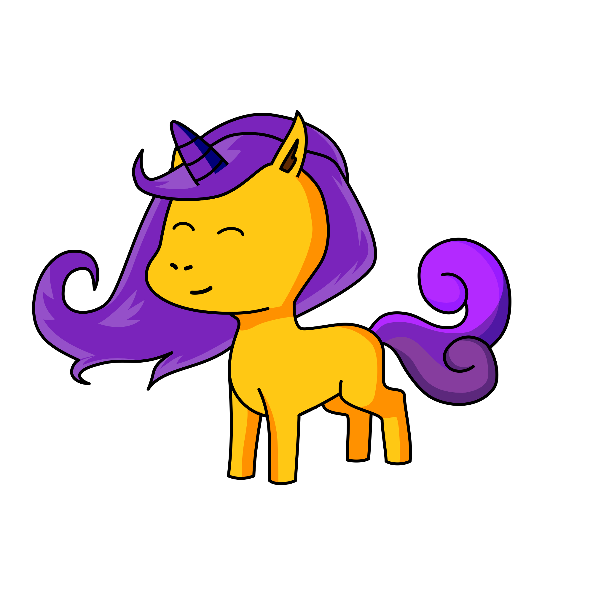Ribbon , the unicorn
