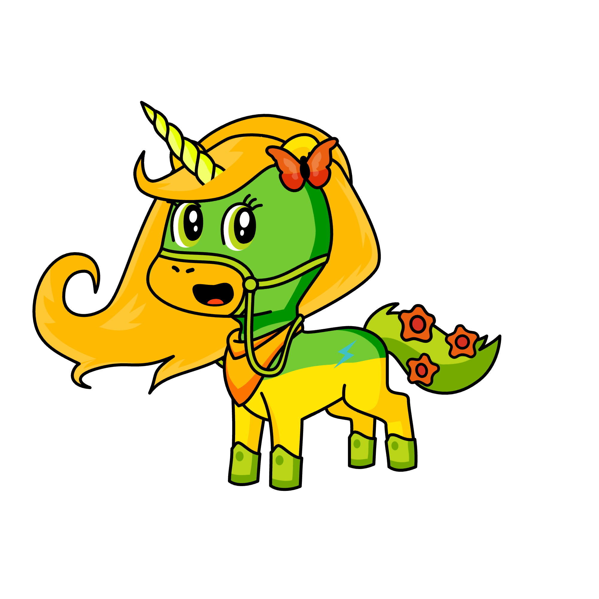 Happy , the unicorn