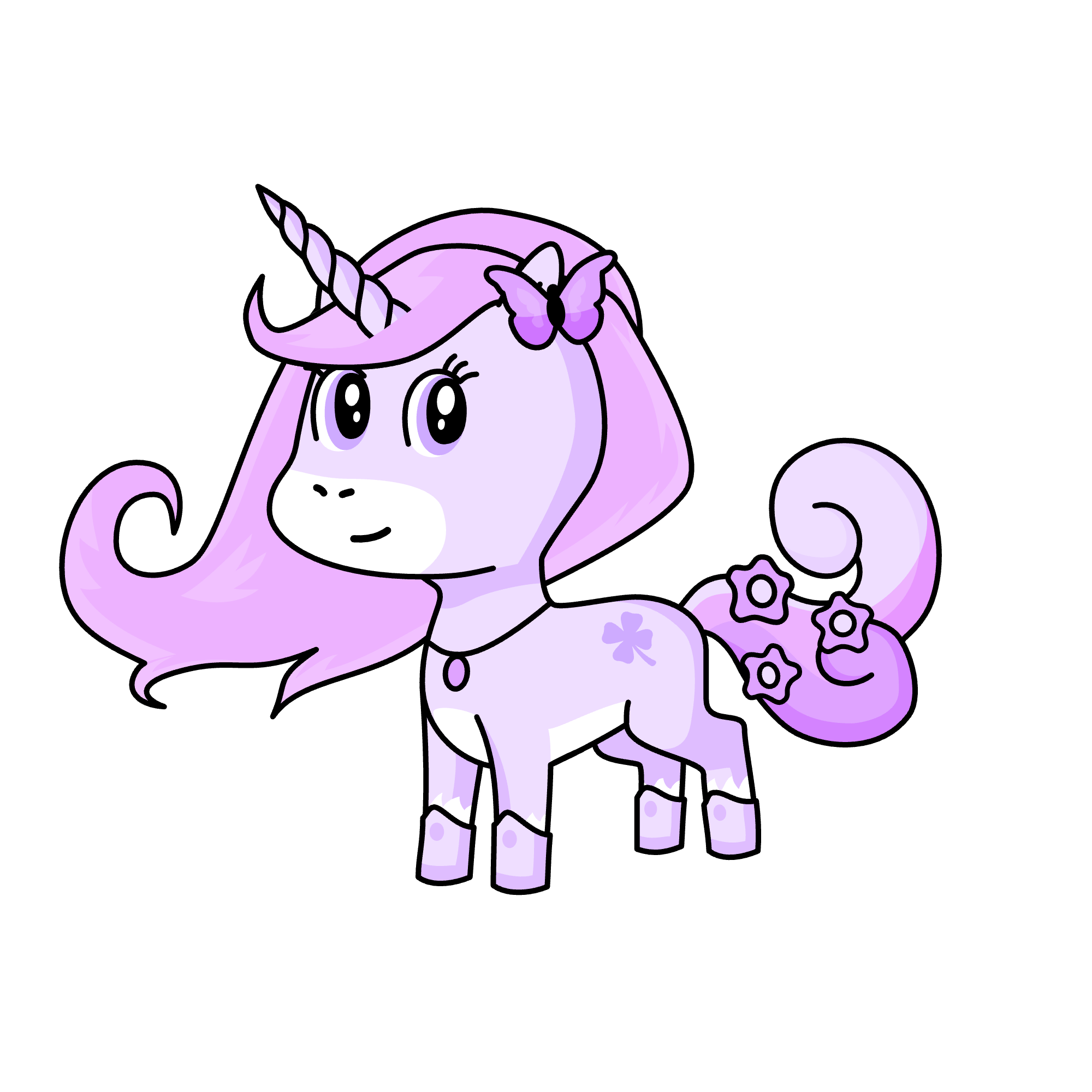 Lavender, the unicorn