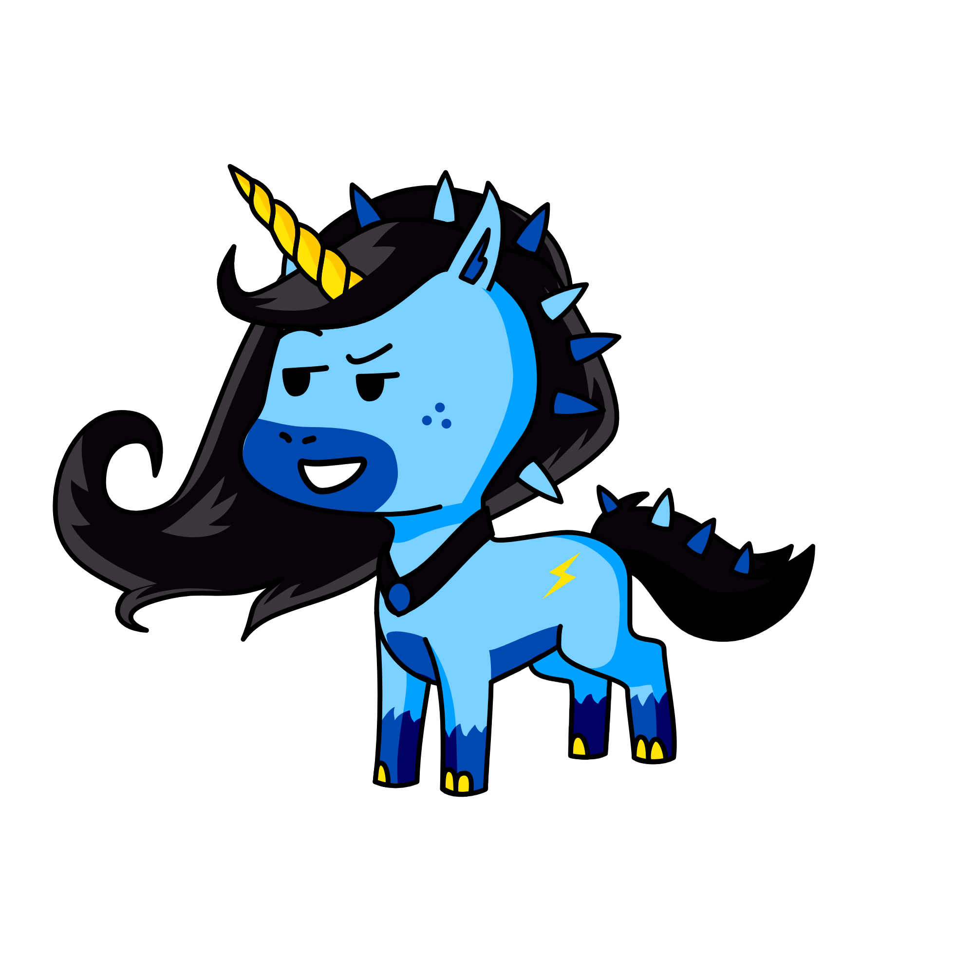 Dark Storm, the unicorn