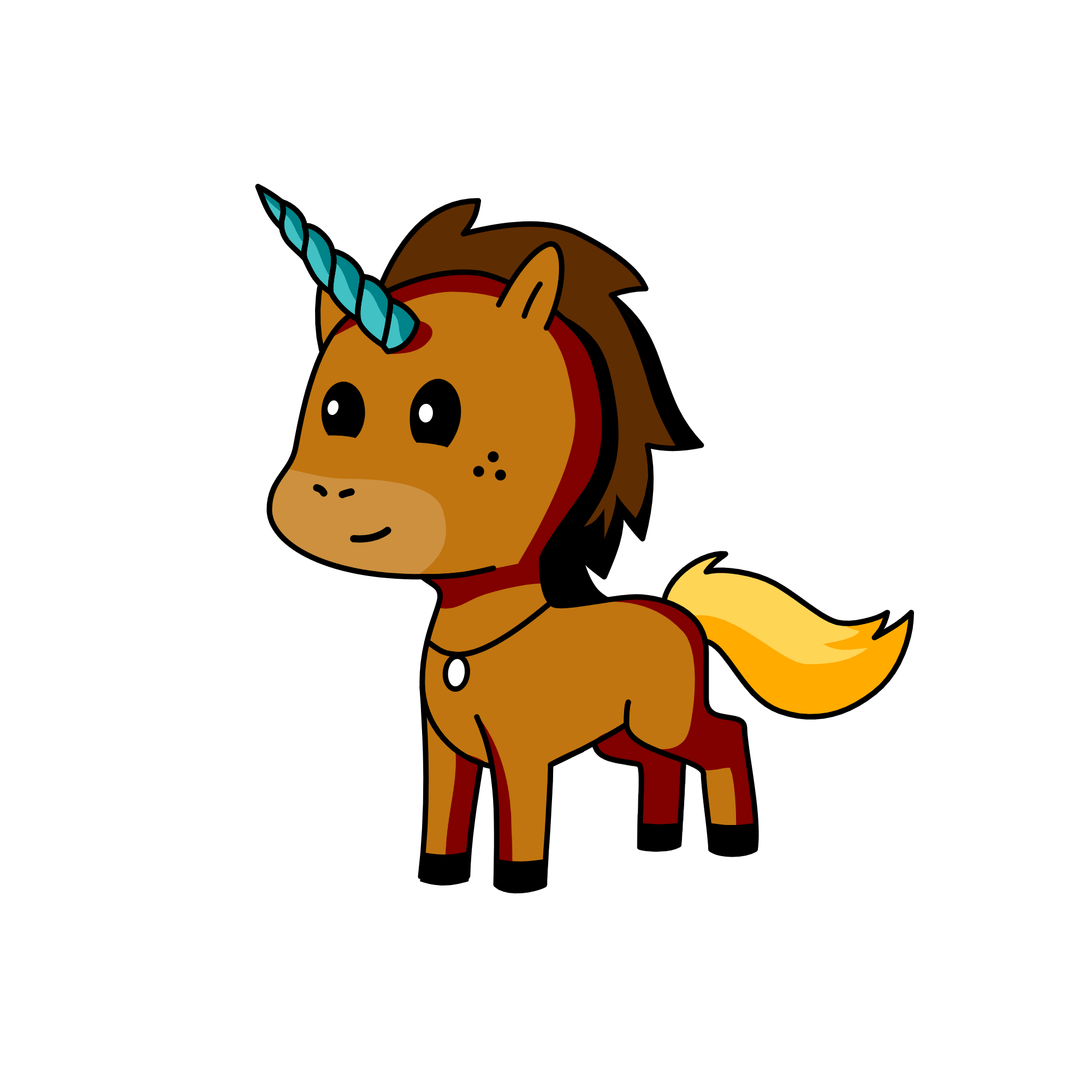 Run like the wind!, the unicorn