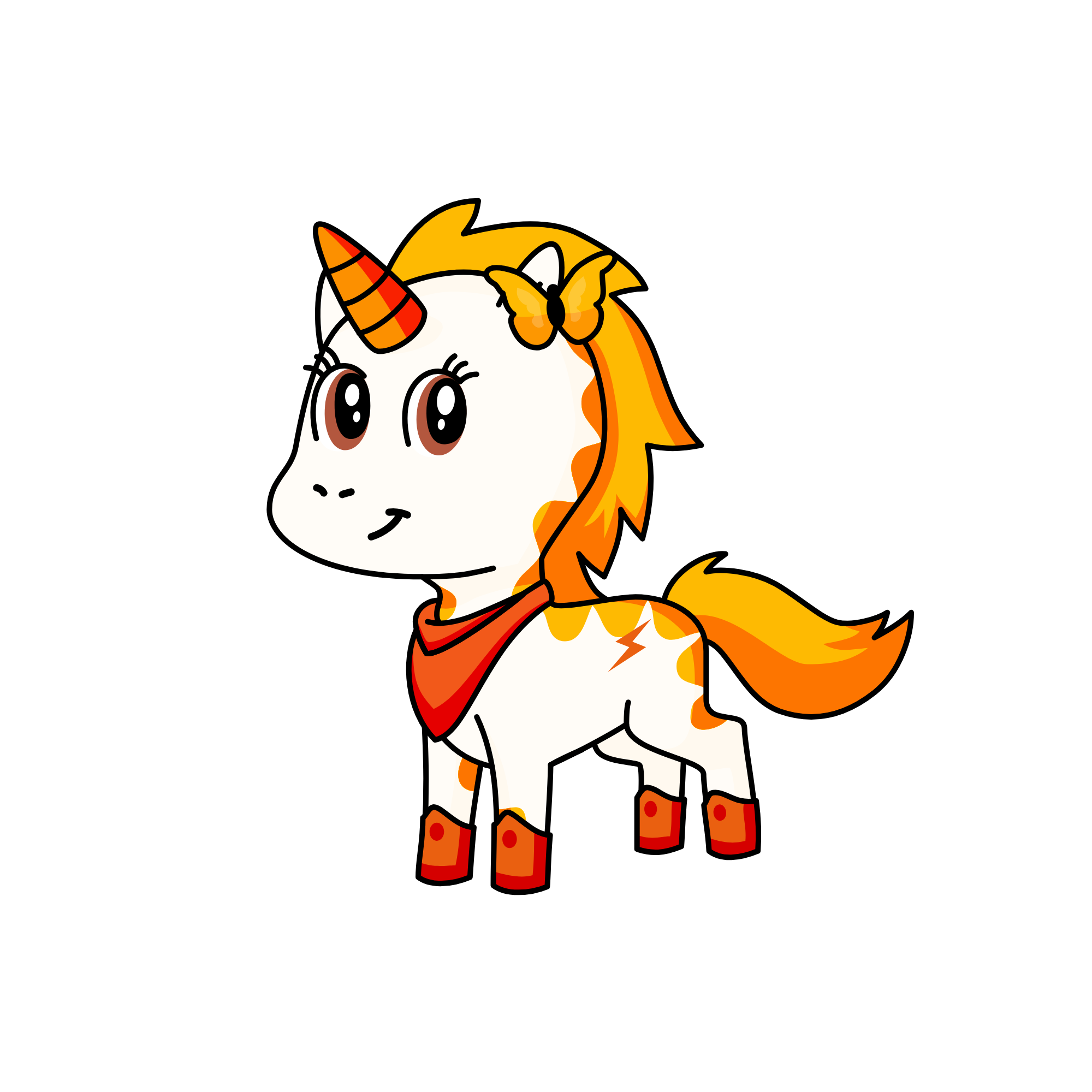 Fire, the unicorn