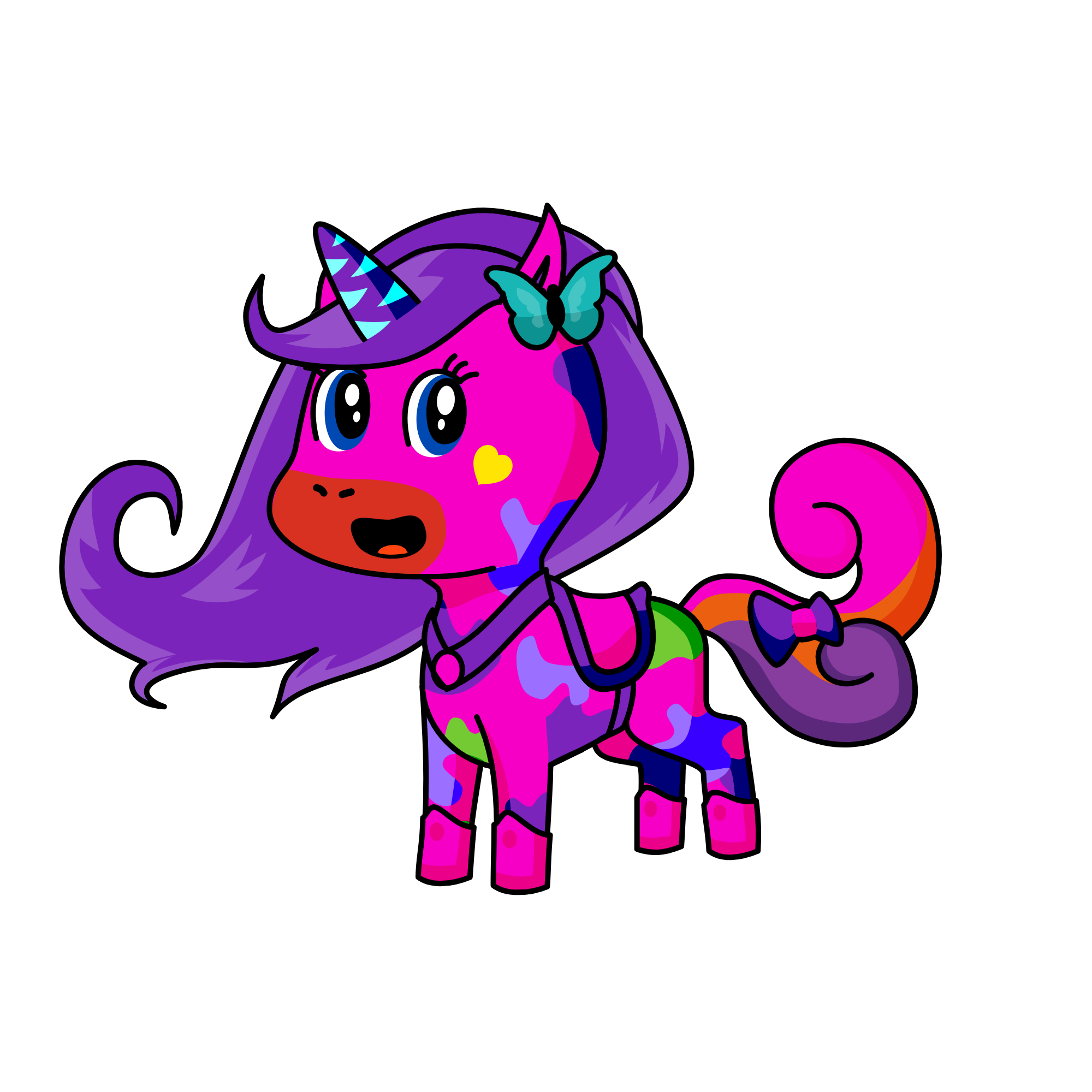 Lily-Rose, the unicorn