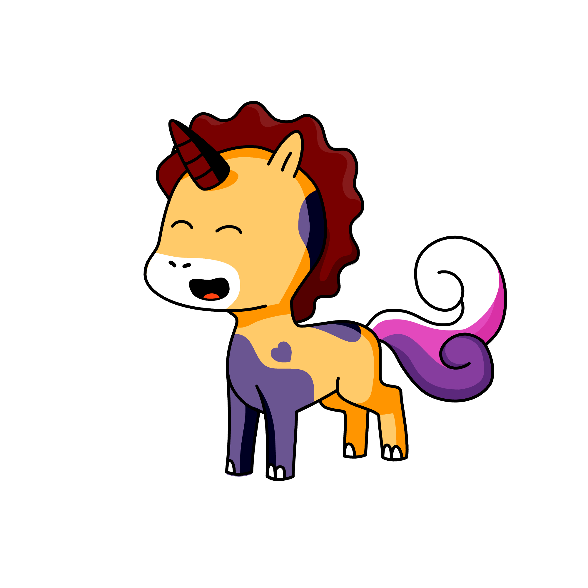 Bob ross, the unicorn