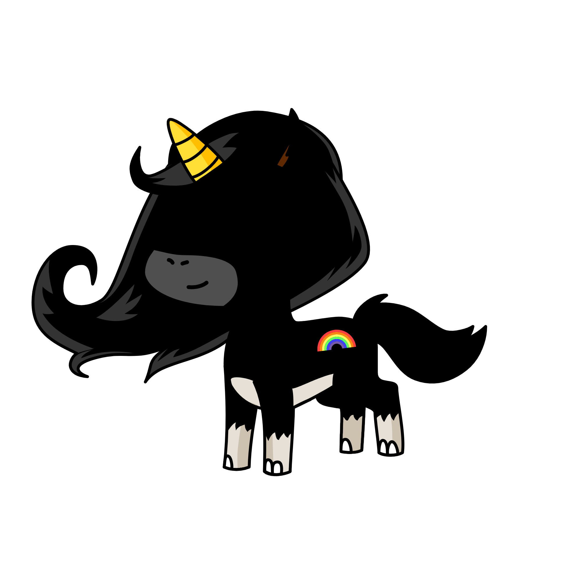 Faceless, the unicorn