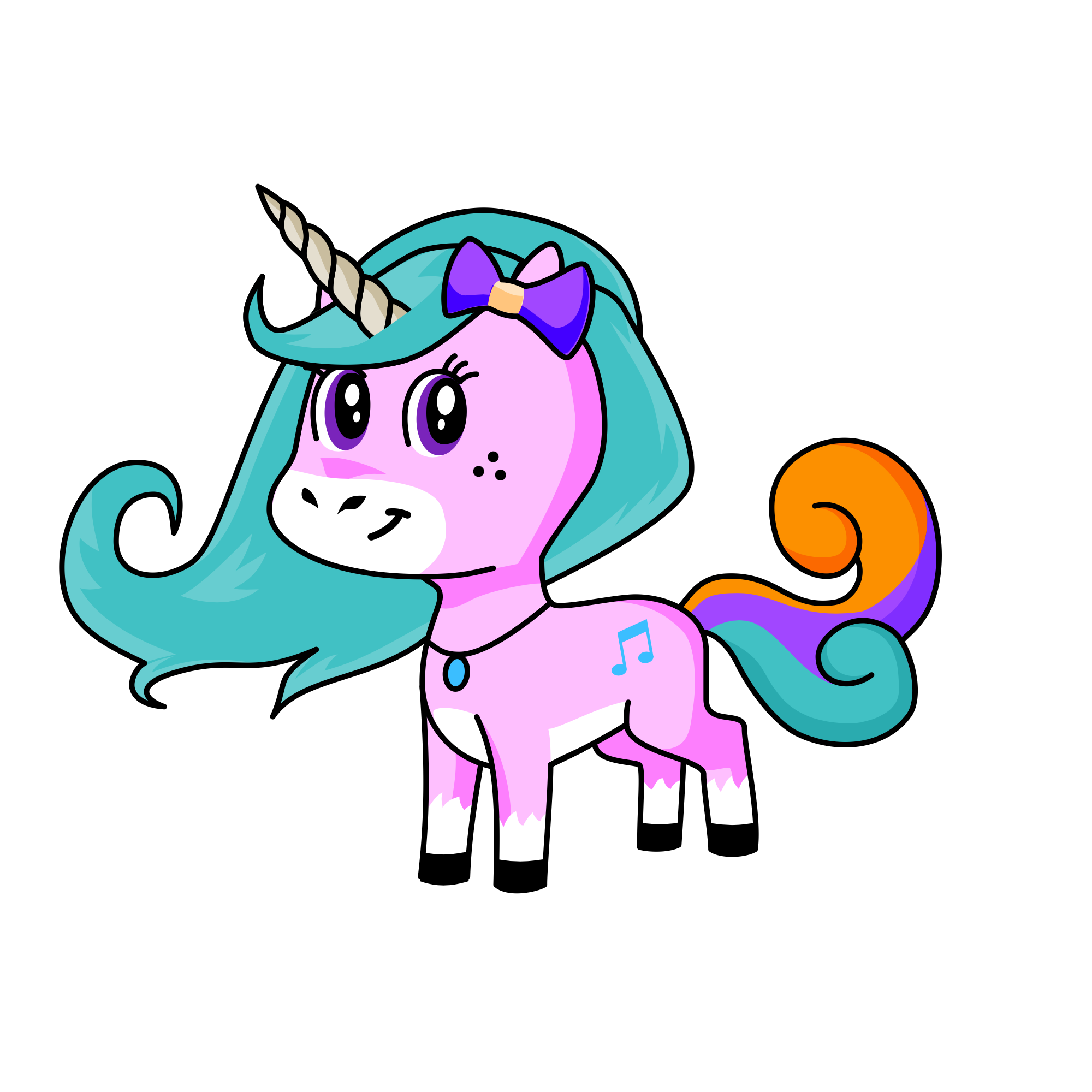 Rosecale, the unicorn