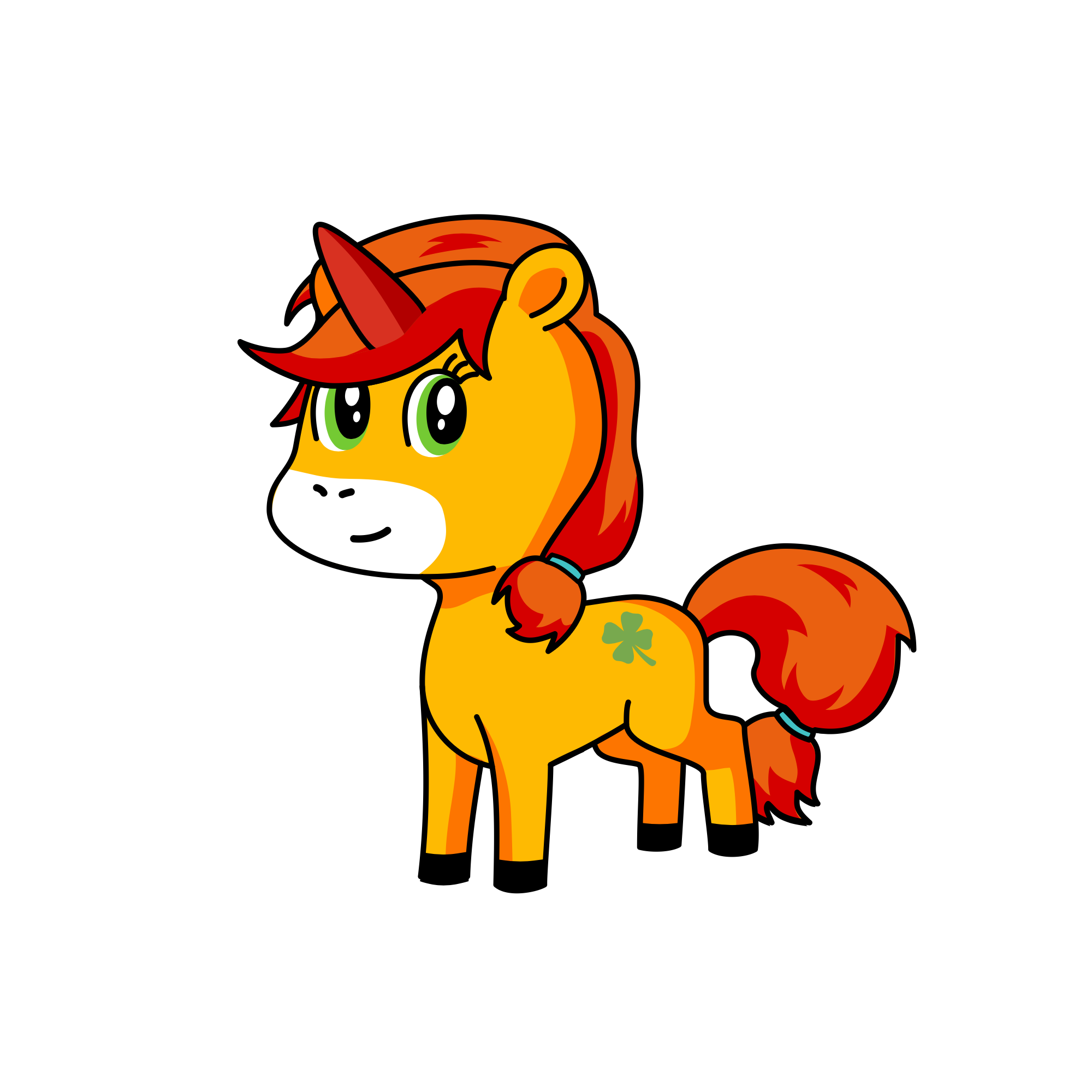 Eat your apples , the unicorn
