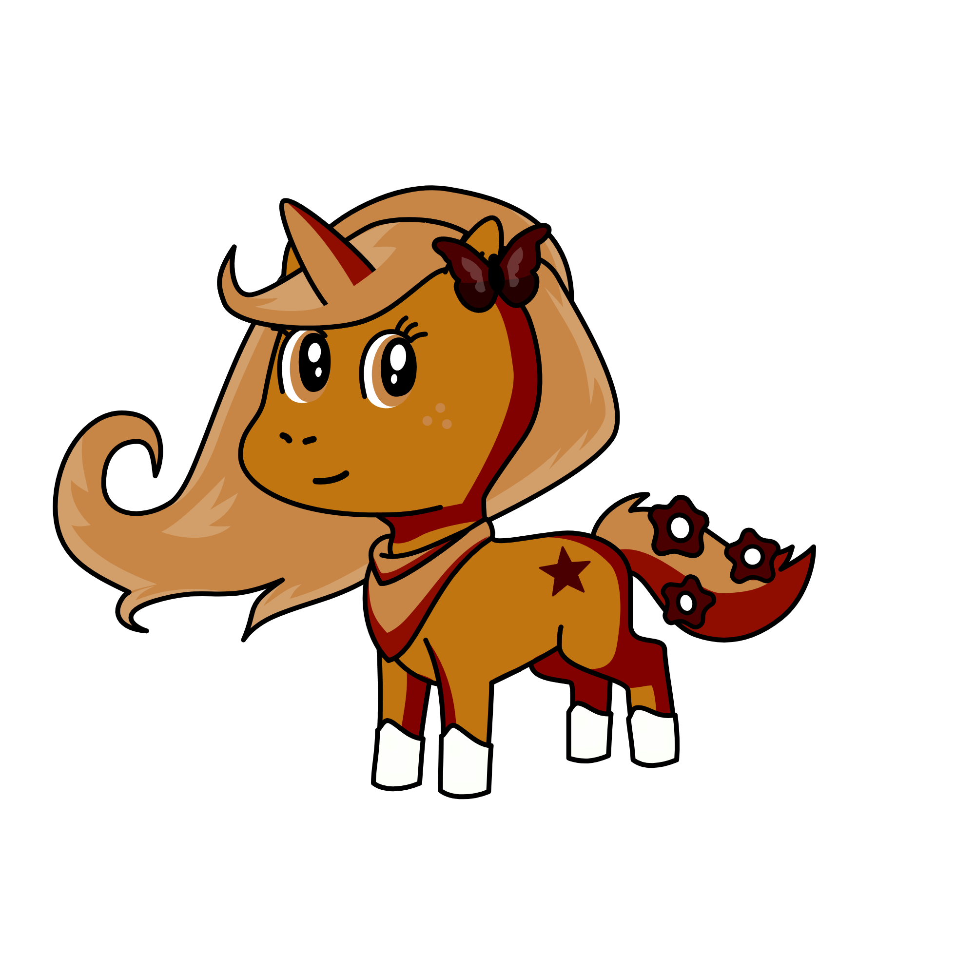 Charlotte the Chocolate Unicorn, the unicorn