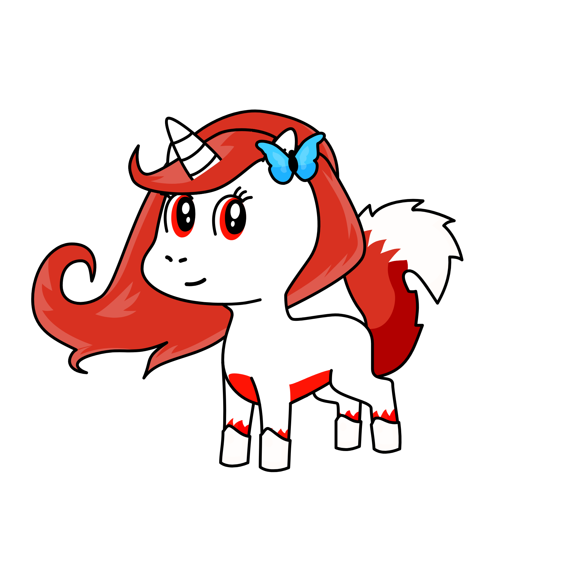 Gangle sad, the unicorn
