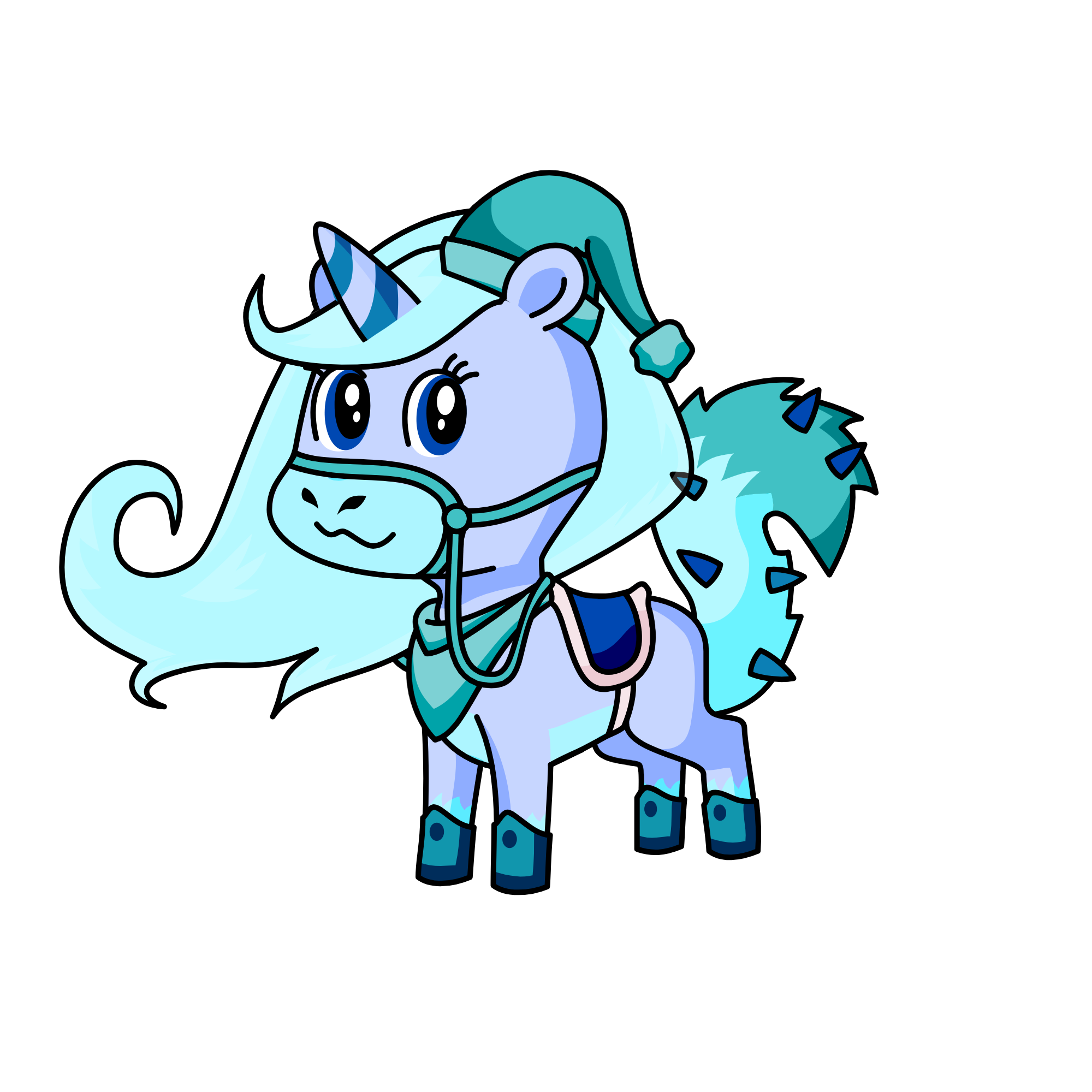 Blue Stars, the unicorn