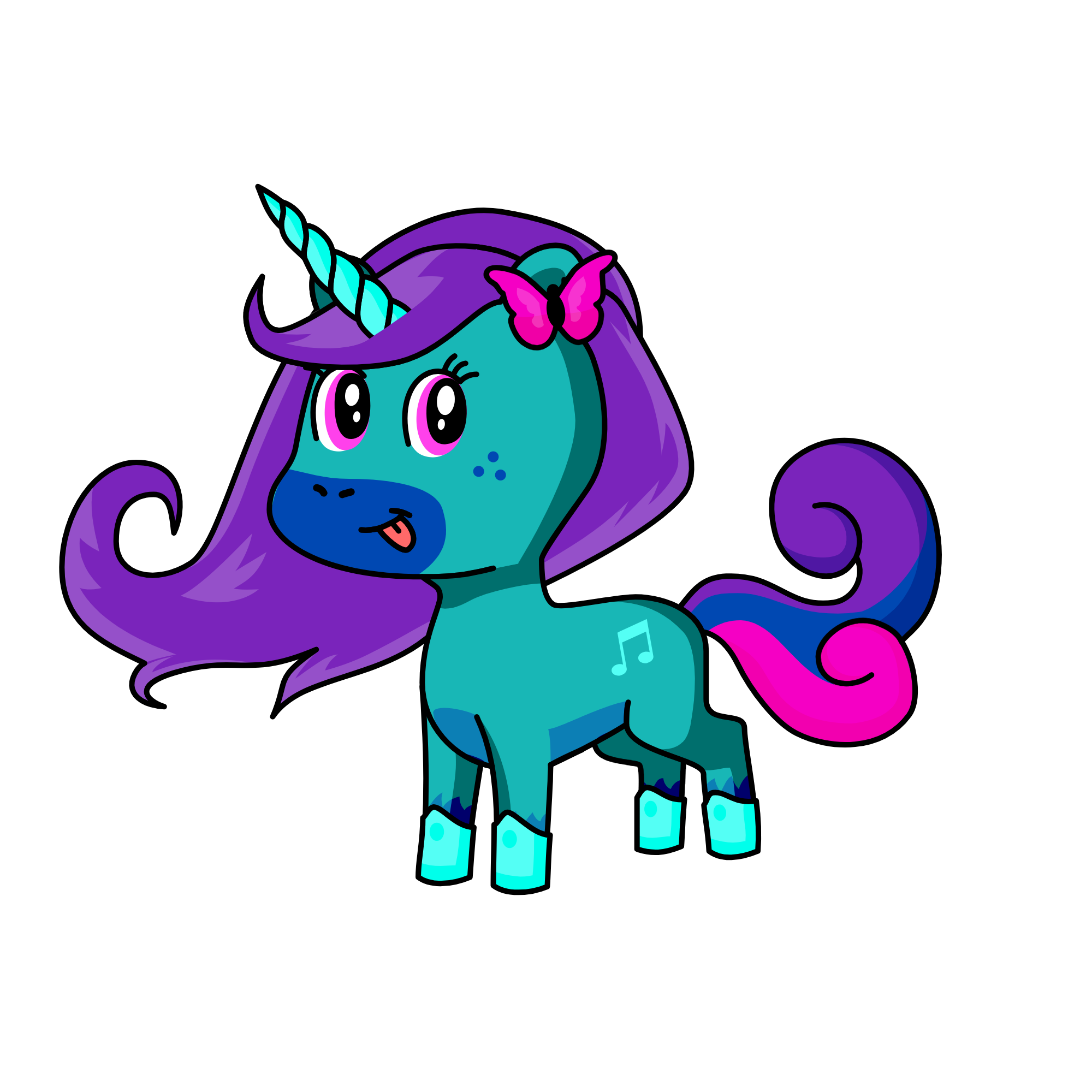 unicorn sparkle rainbow glitter queen, the unicorn