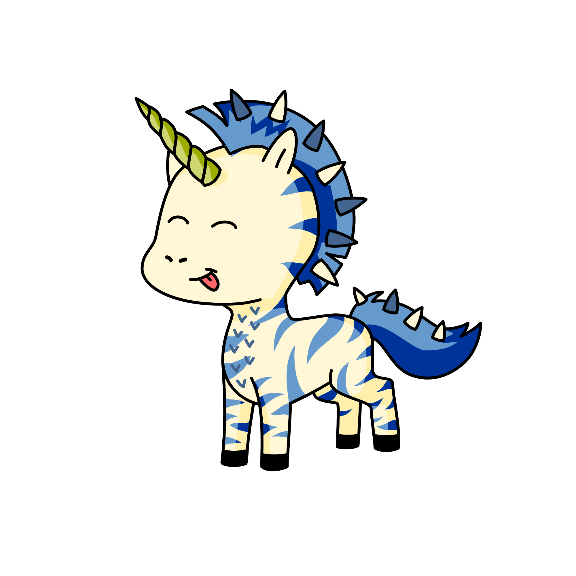zebra, the unicorn