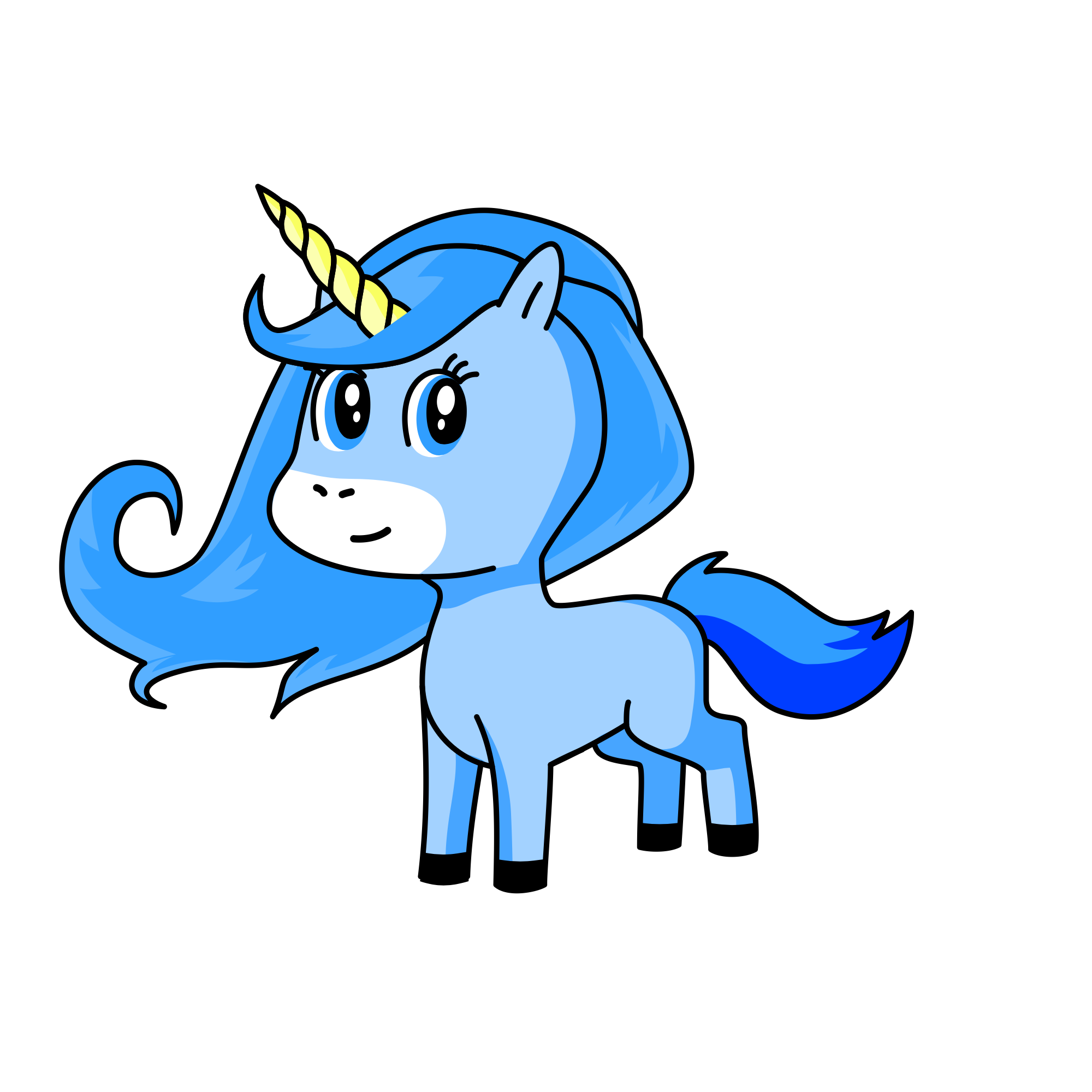 Glacier, the unicorn