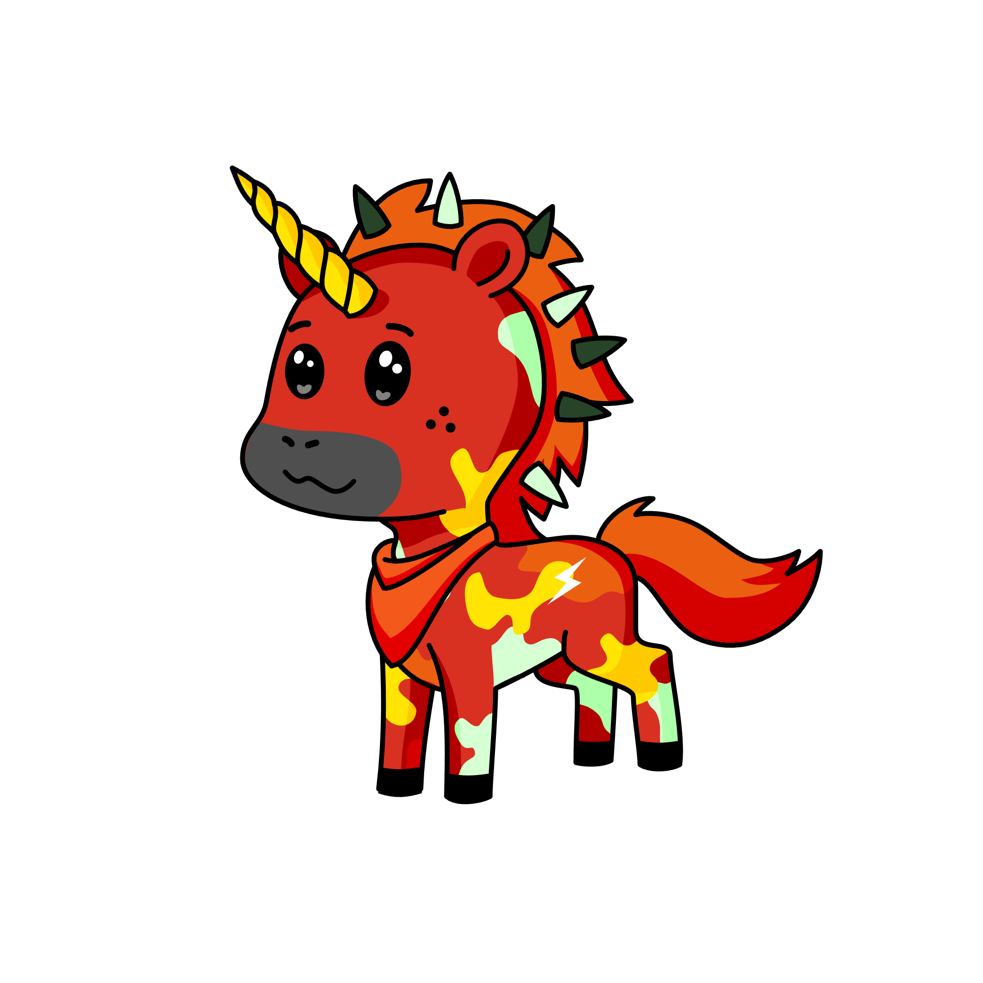 Flame, the unicorn